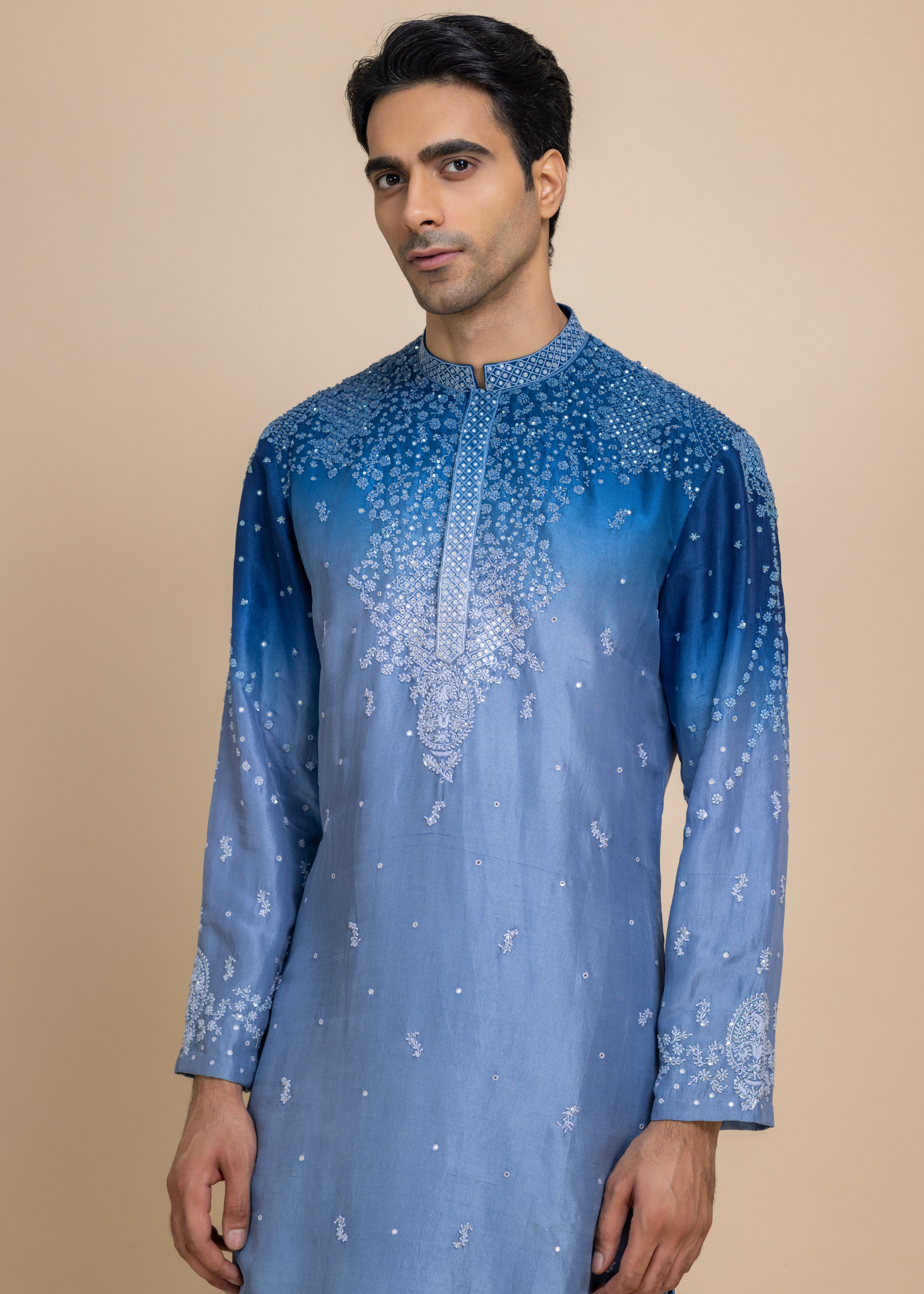 Neel Ombre Kurta & Salwar Set