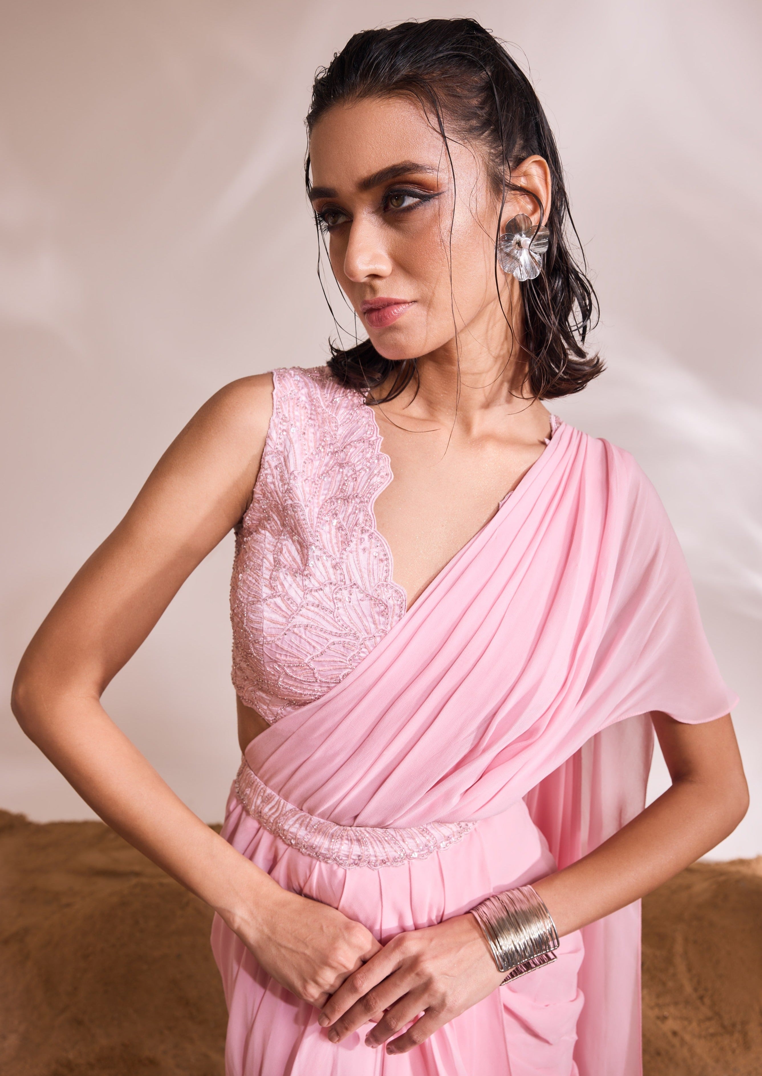 Pink Eve Sari