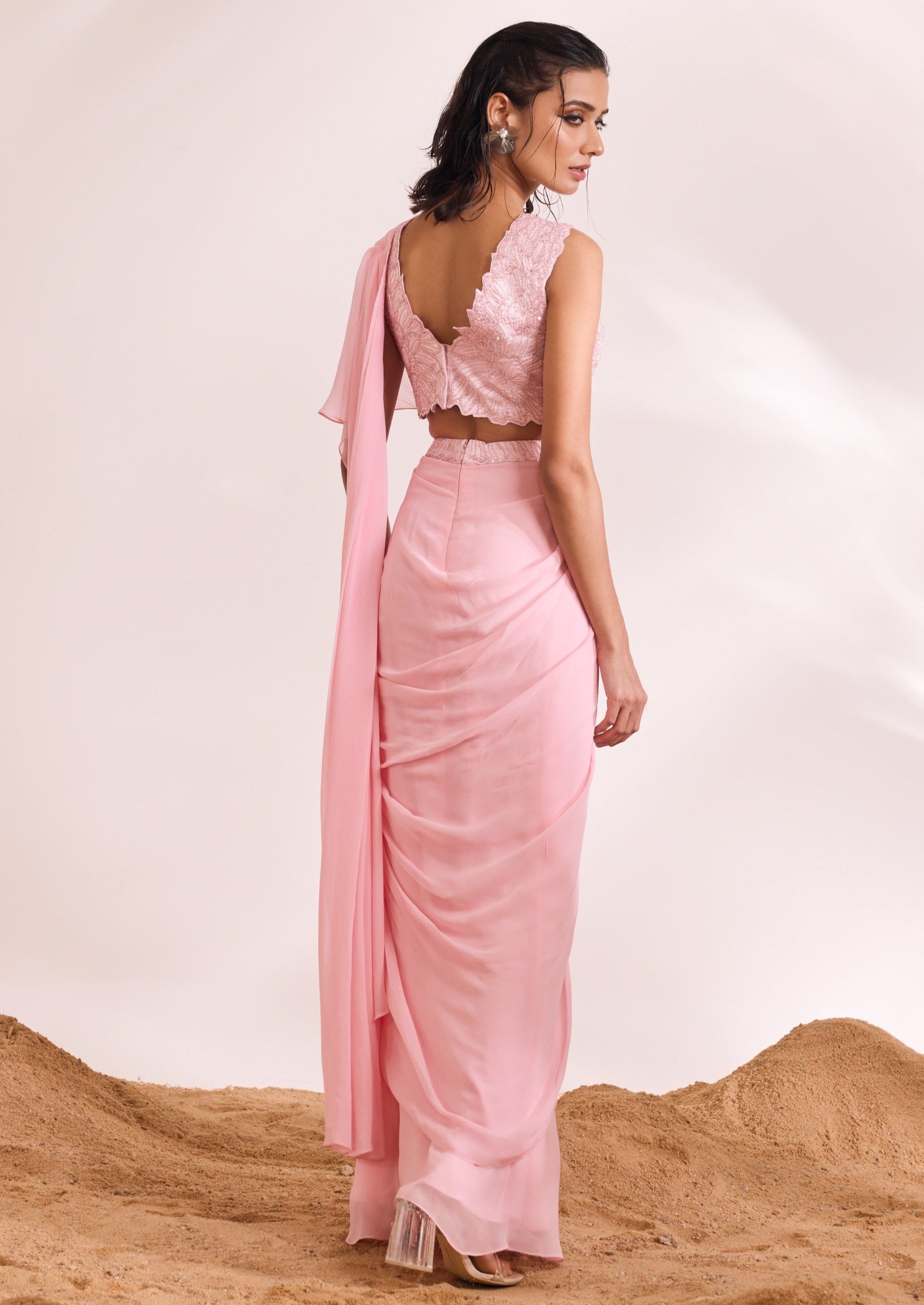 Pink Eve Sari