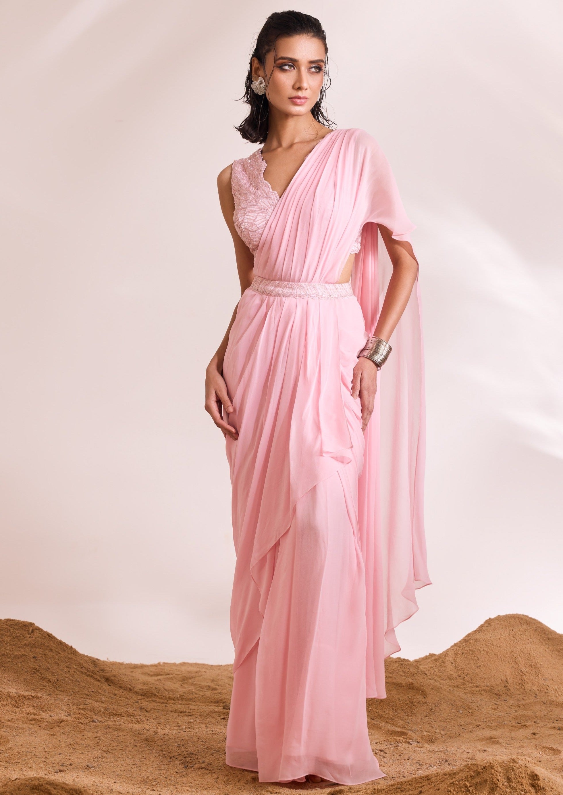 Pink Eve Sari