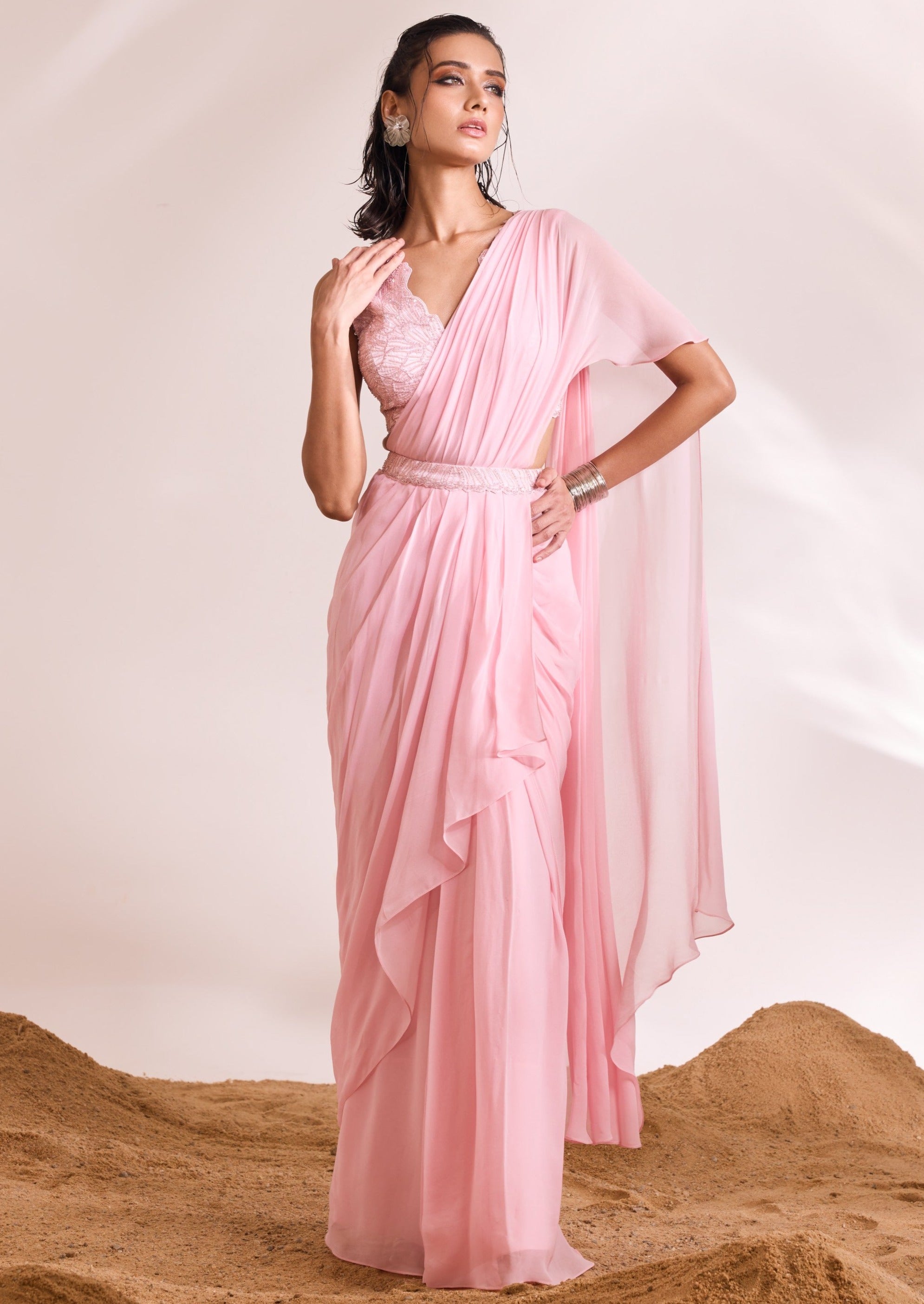 Pink Eve Sari