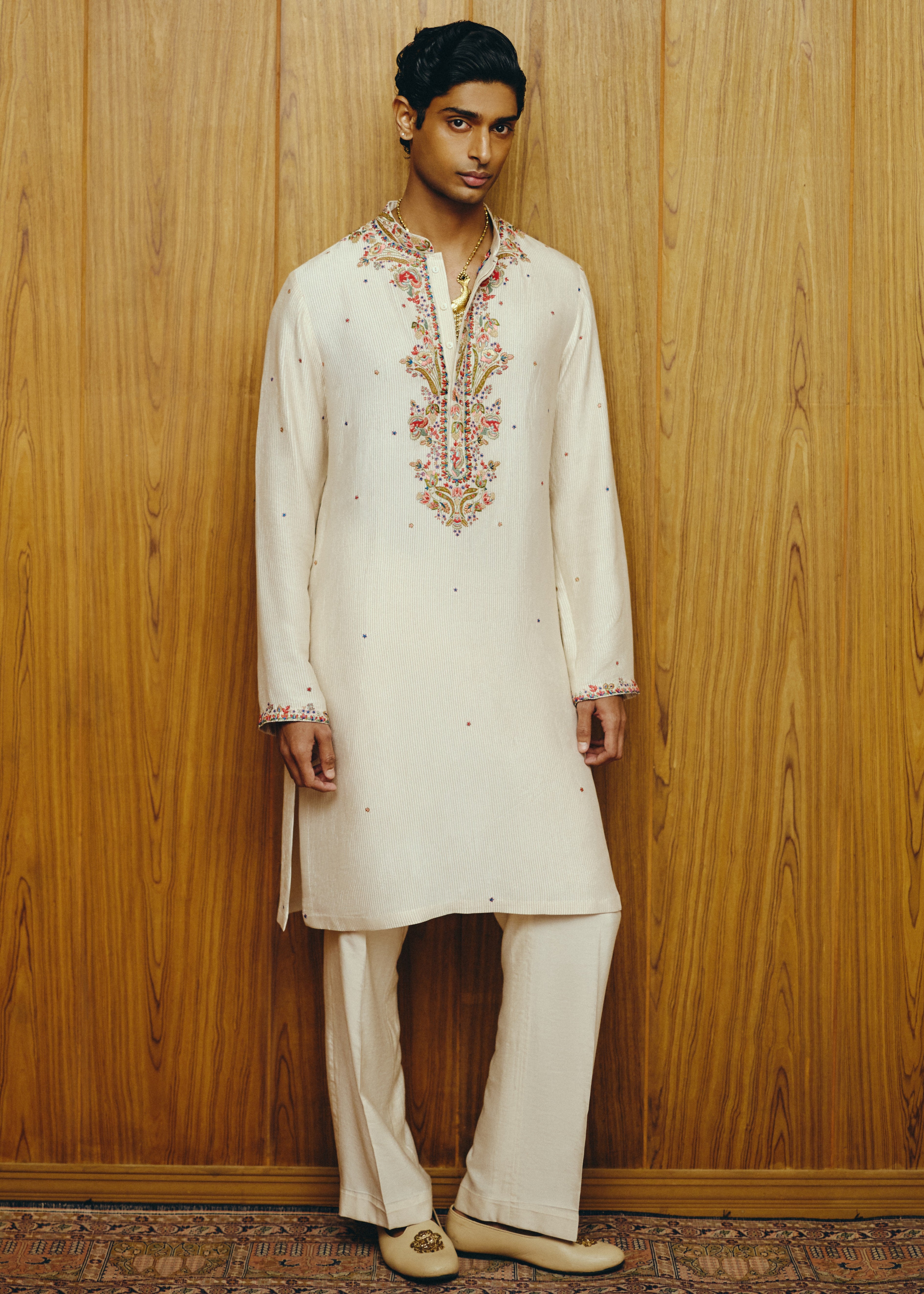The Elias Ivory Kurta Set