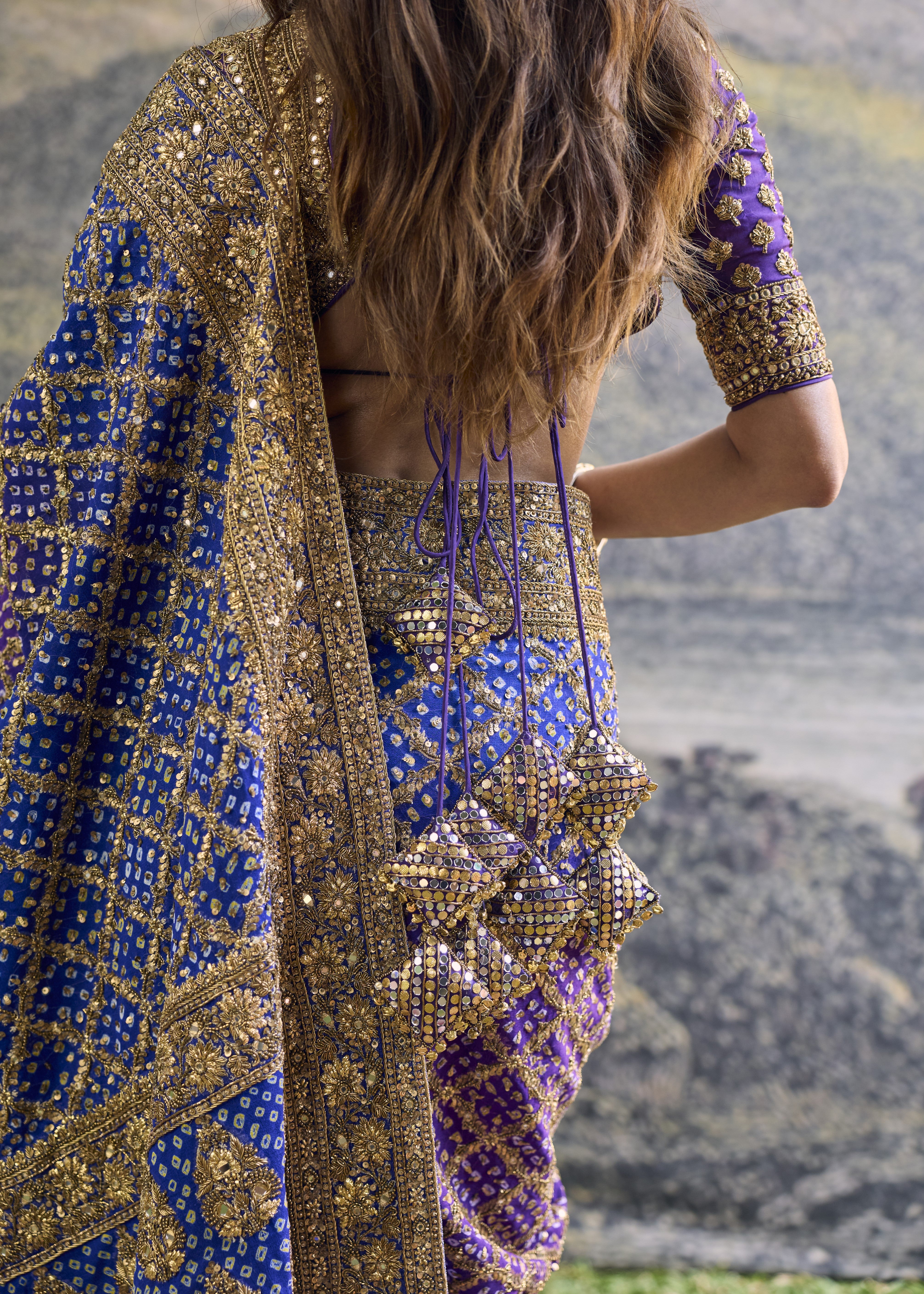 Advay Ombré Sari Set