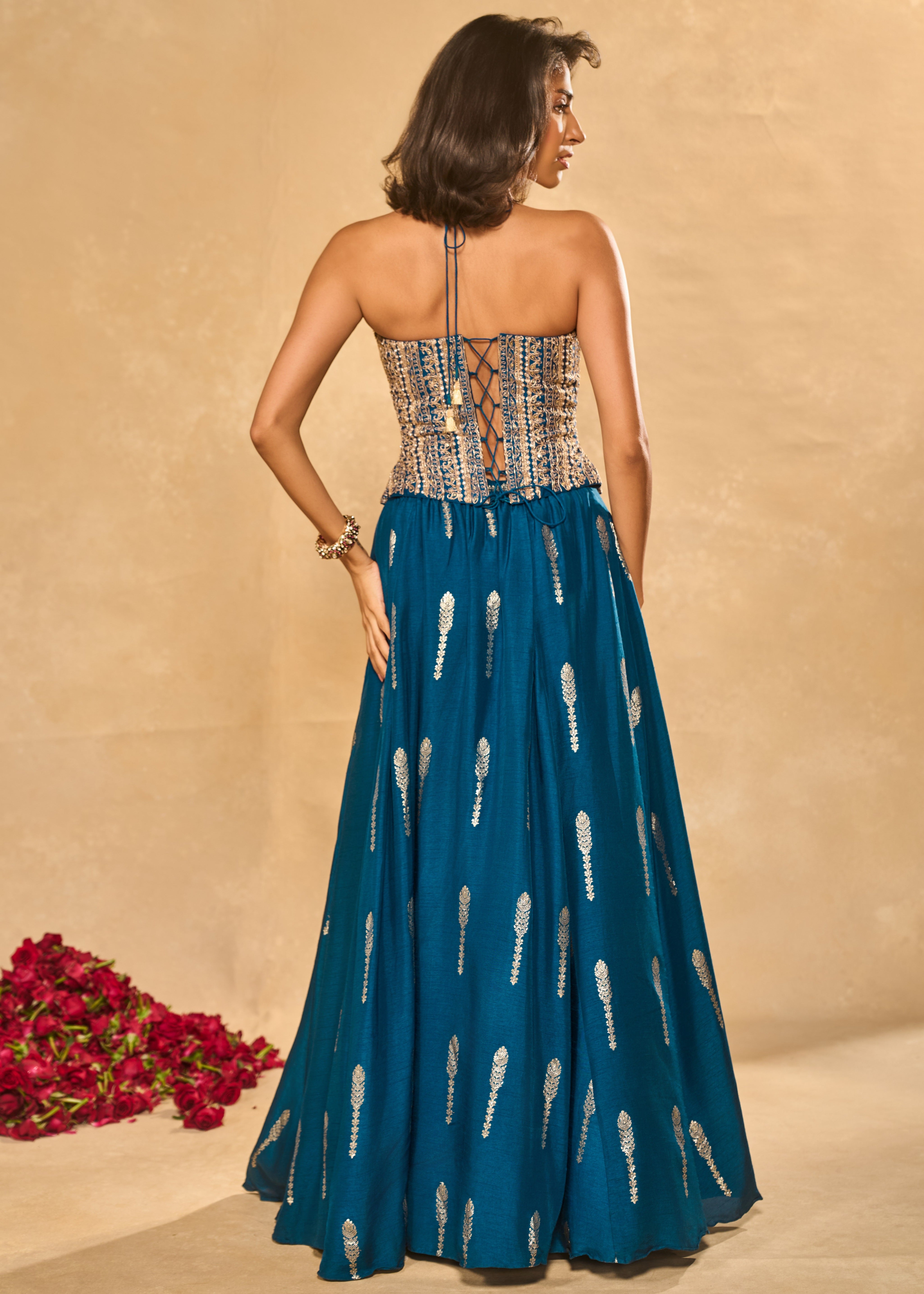 Amal Lehenga In Blue