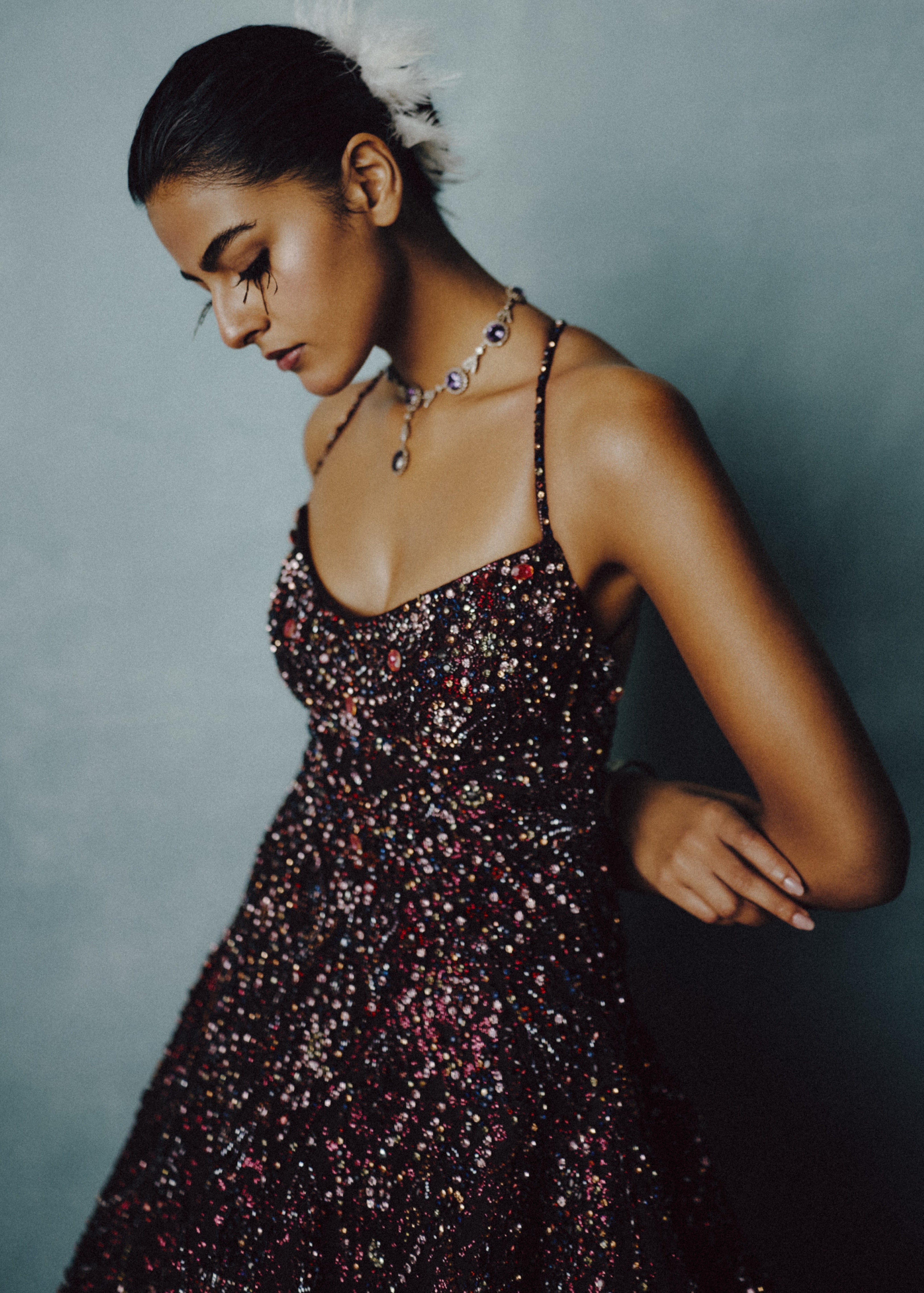 Celestial Plum Radiance Gown