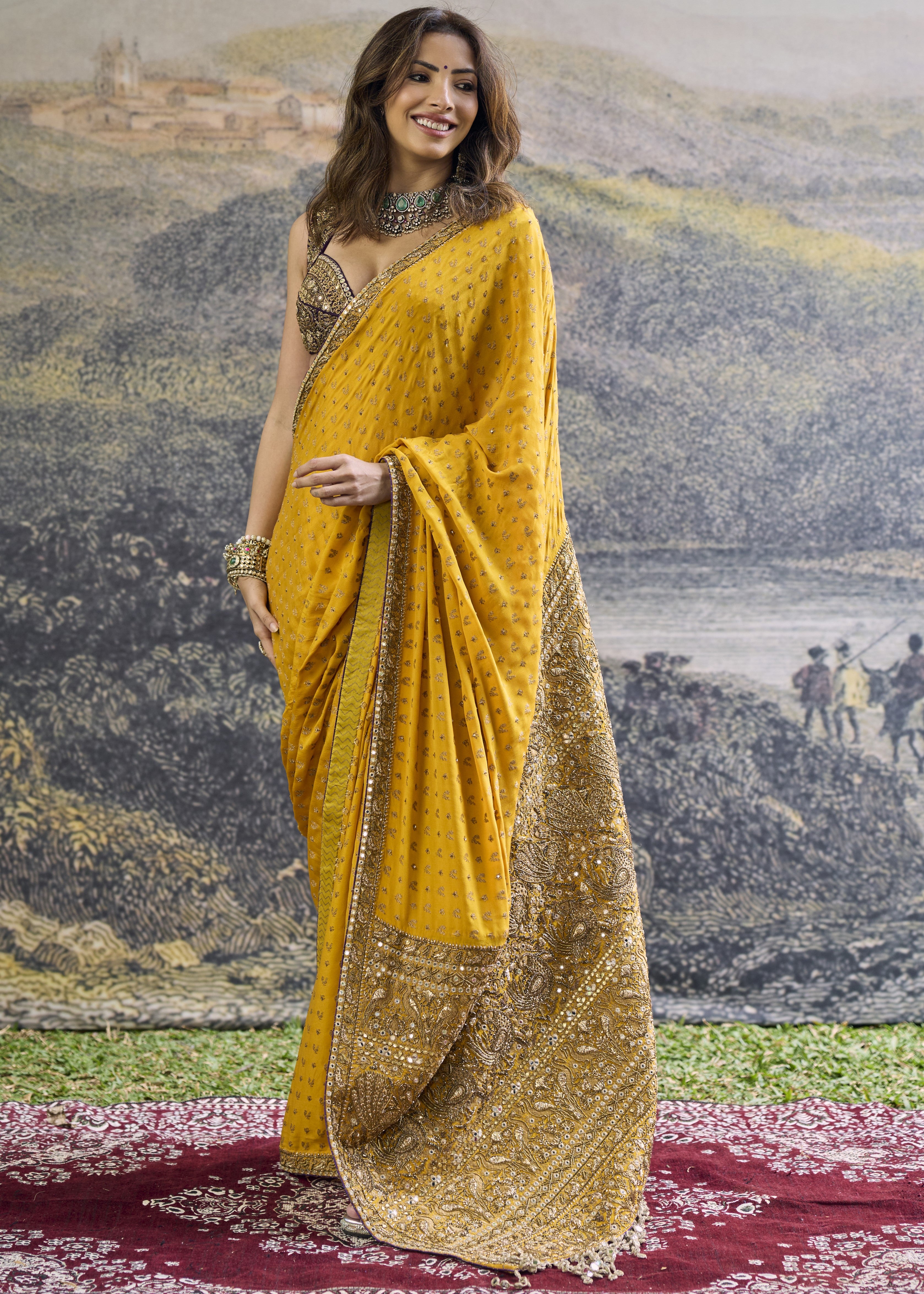 Pehr Crepe Sari Set