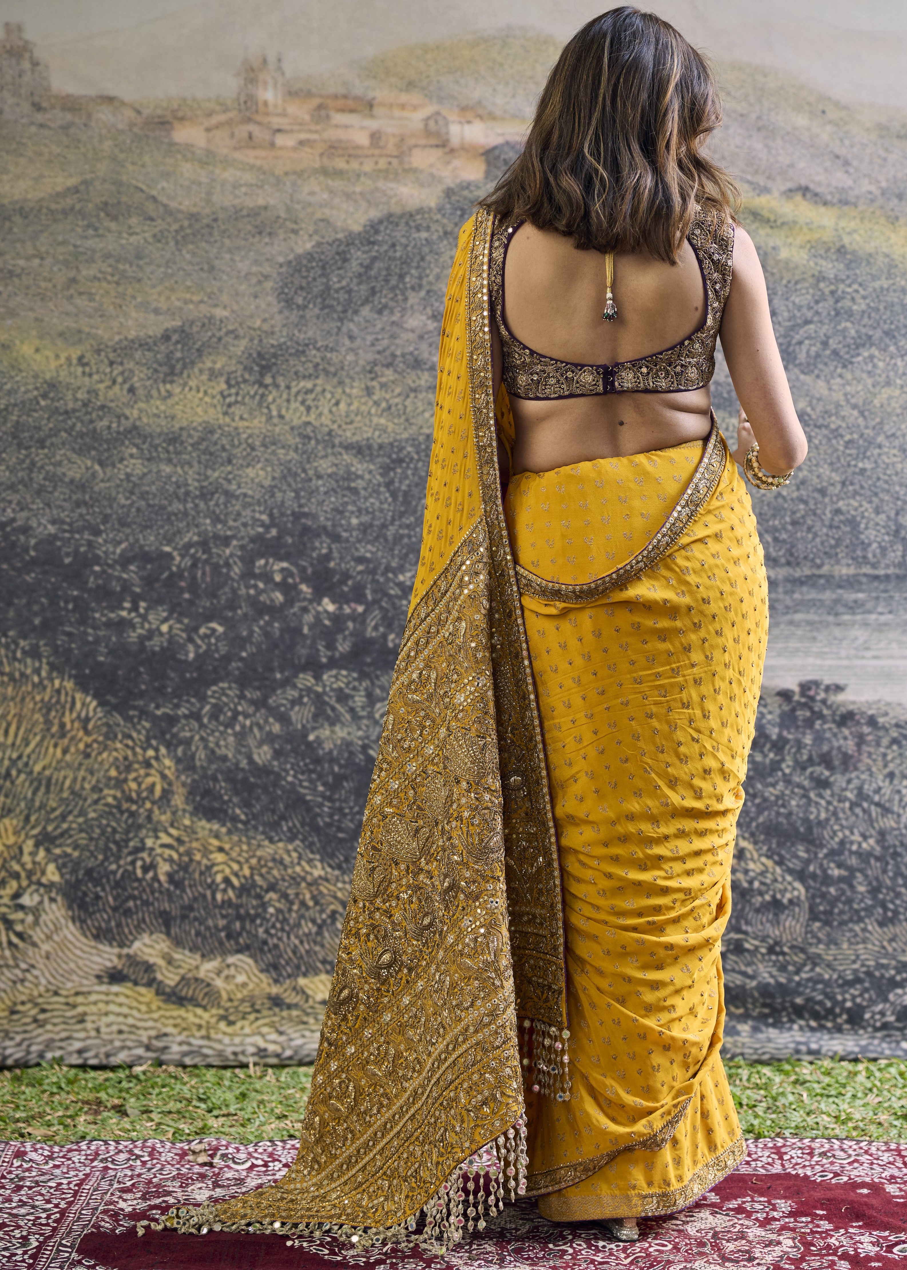 Pehr Crepe Sari Set