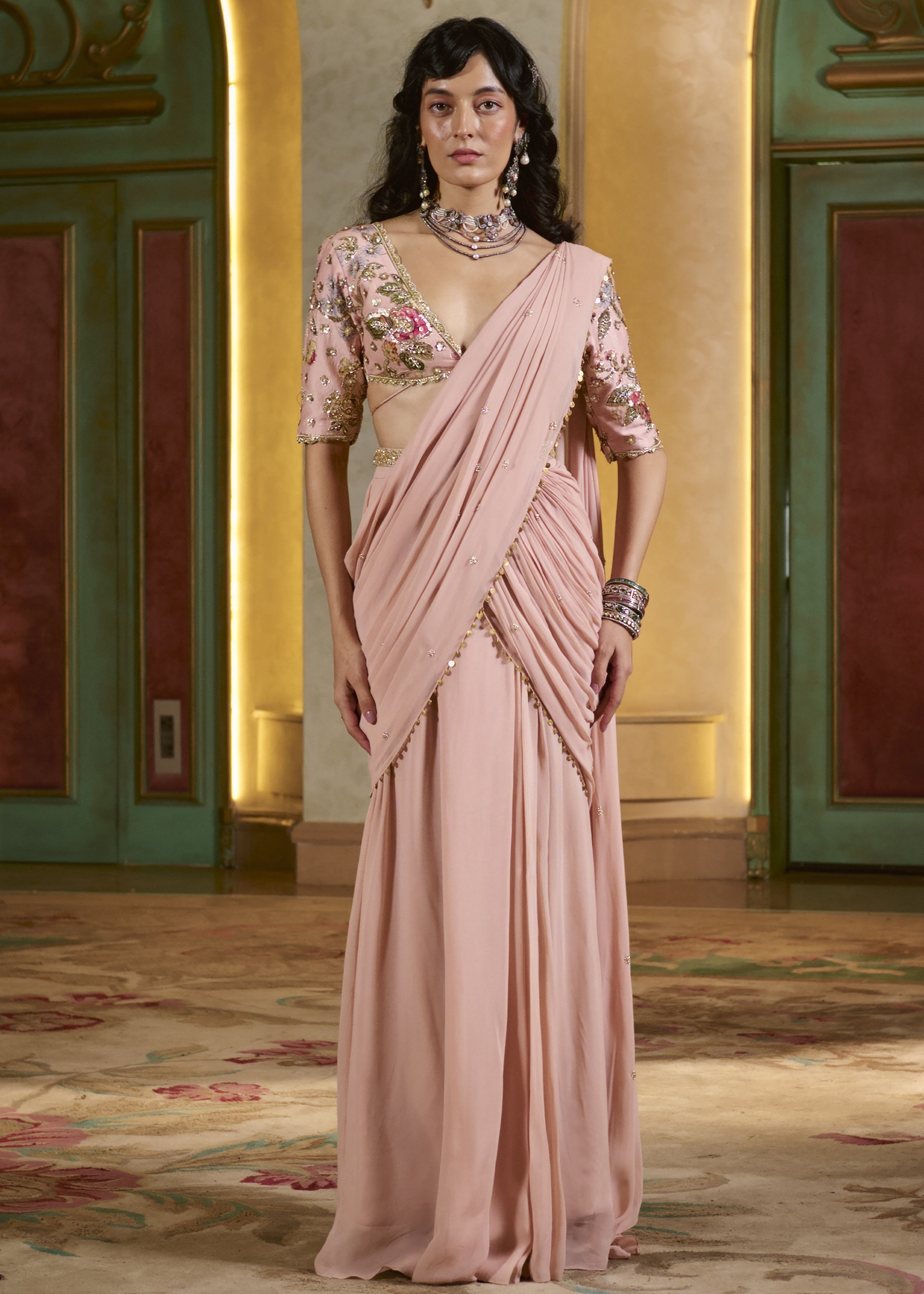 Kaia Sari Set – Light Rose