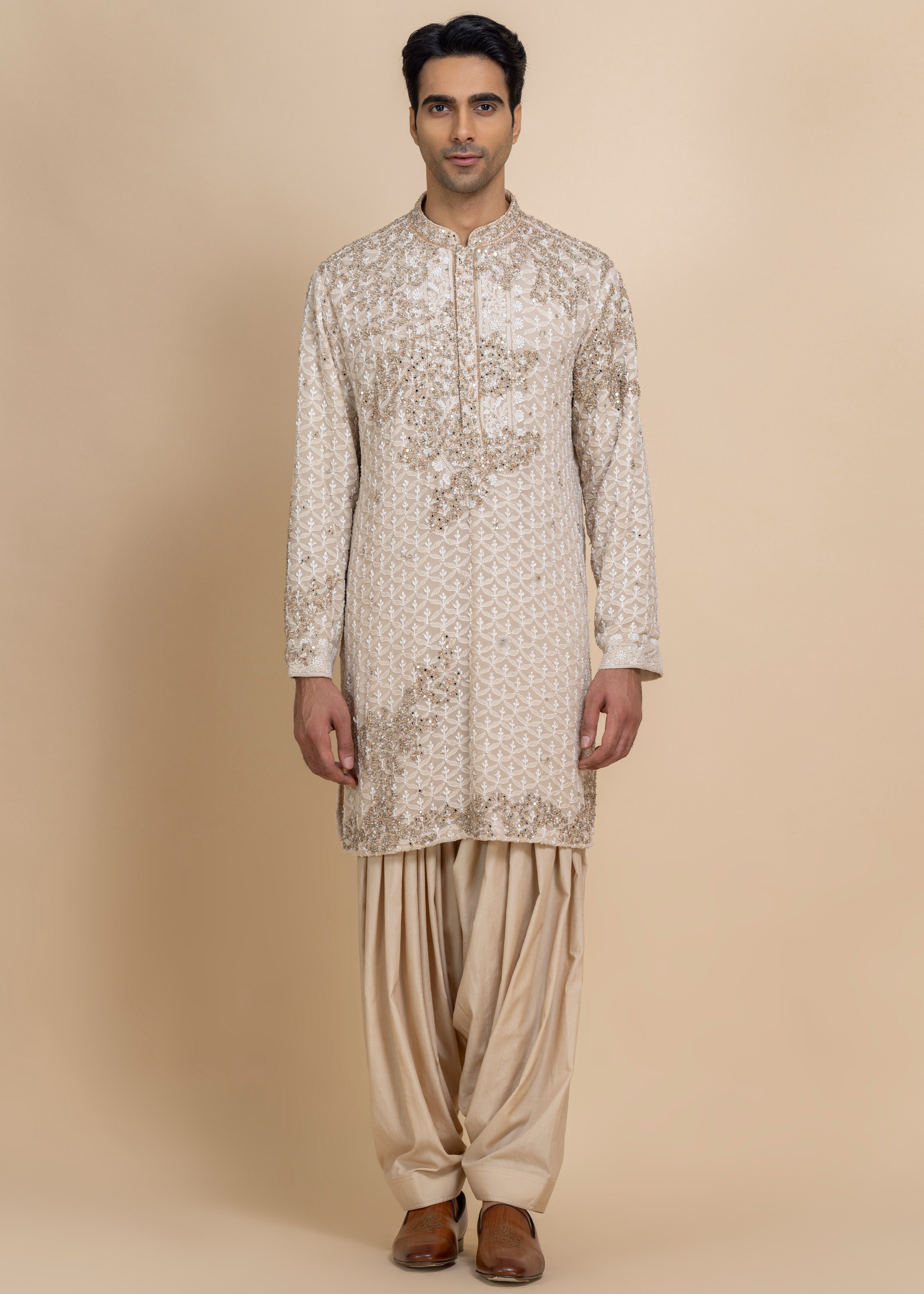 Ivory Éclat Kurta & Salwar Set