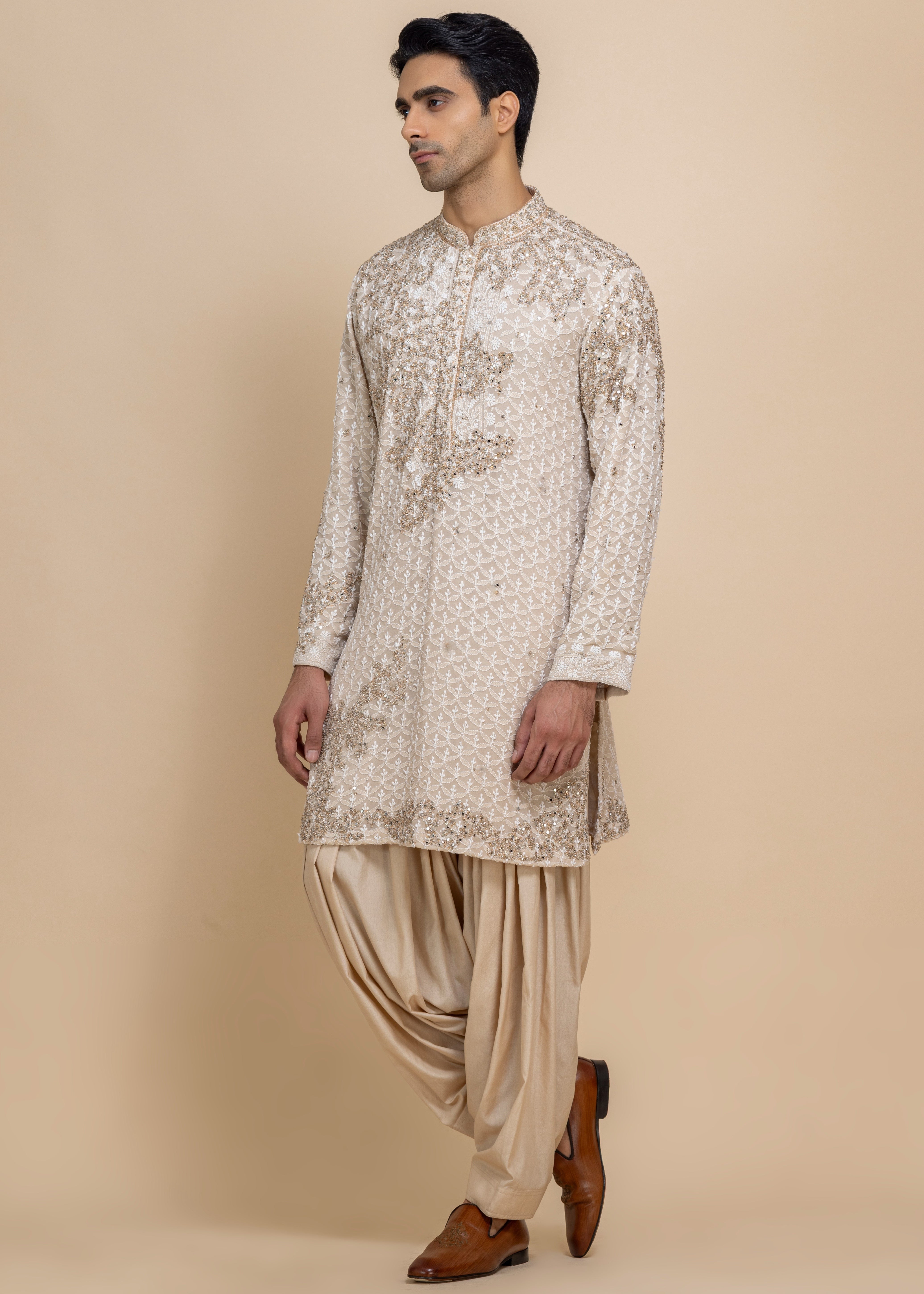 Ivory Éclat Kurta & Salwar Set