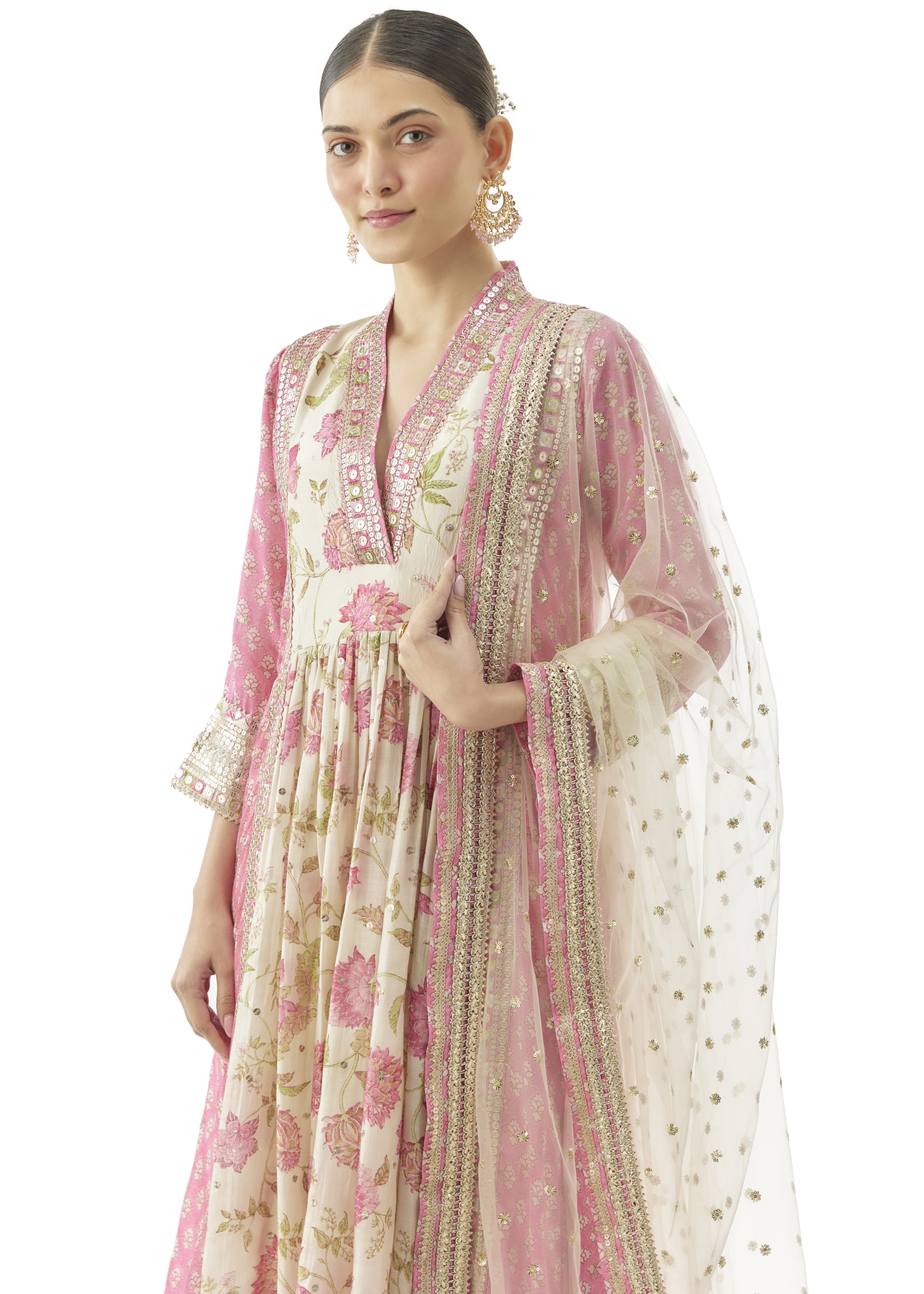 Riya Tunic With Palazzo And Dupatta
