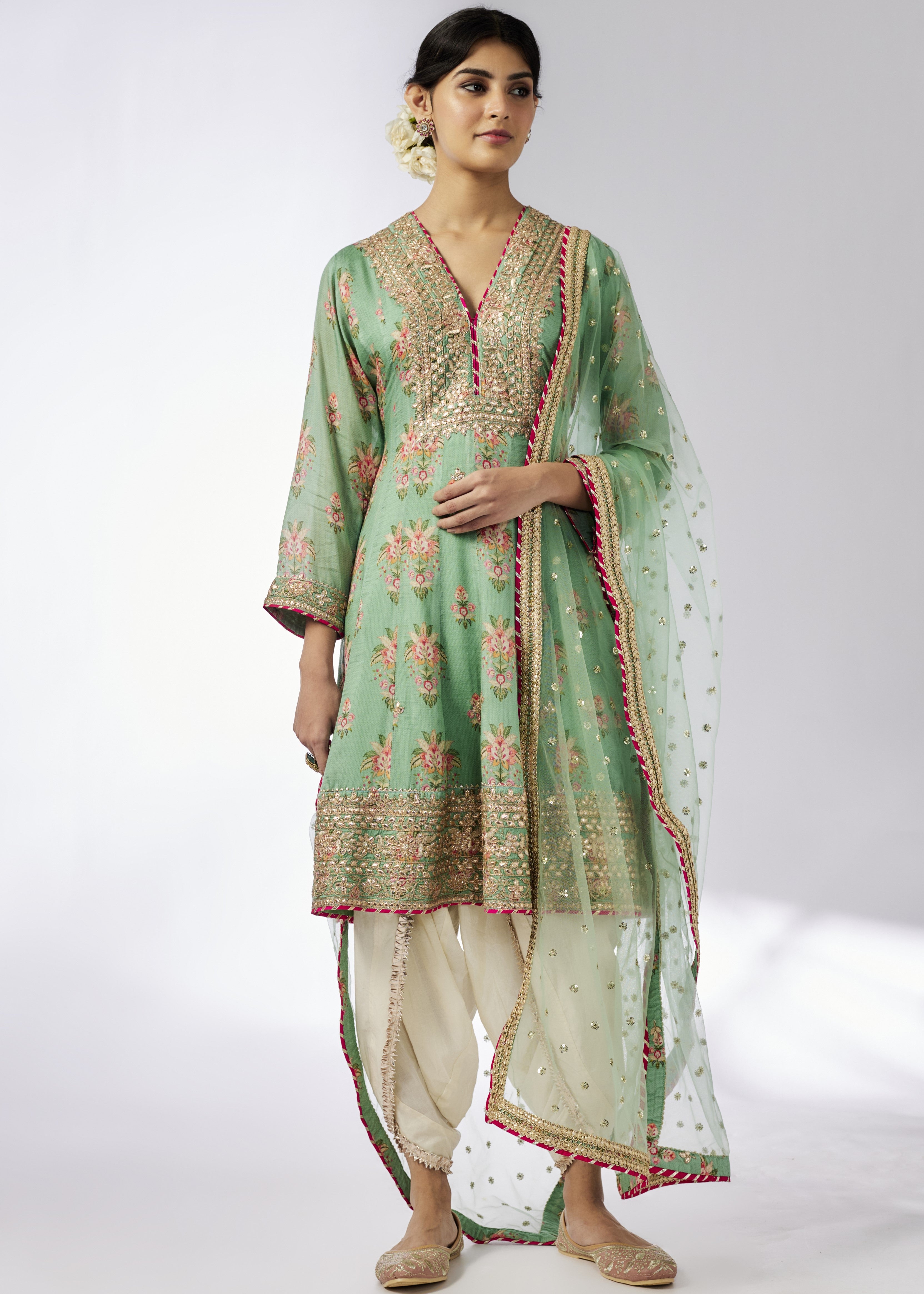 Mint Ekta Ag Dhoti Set