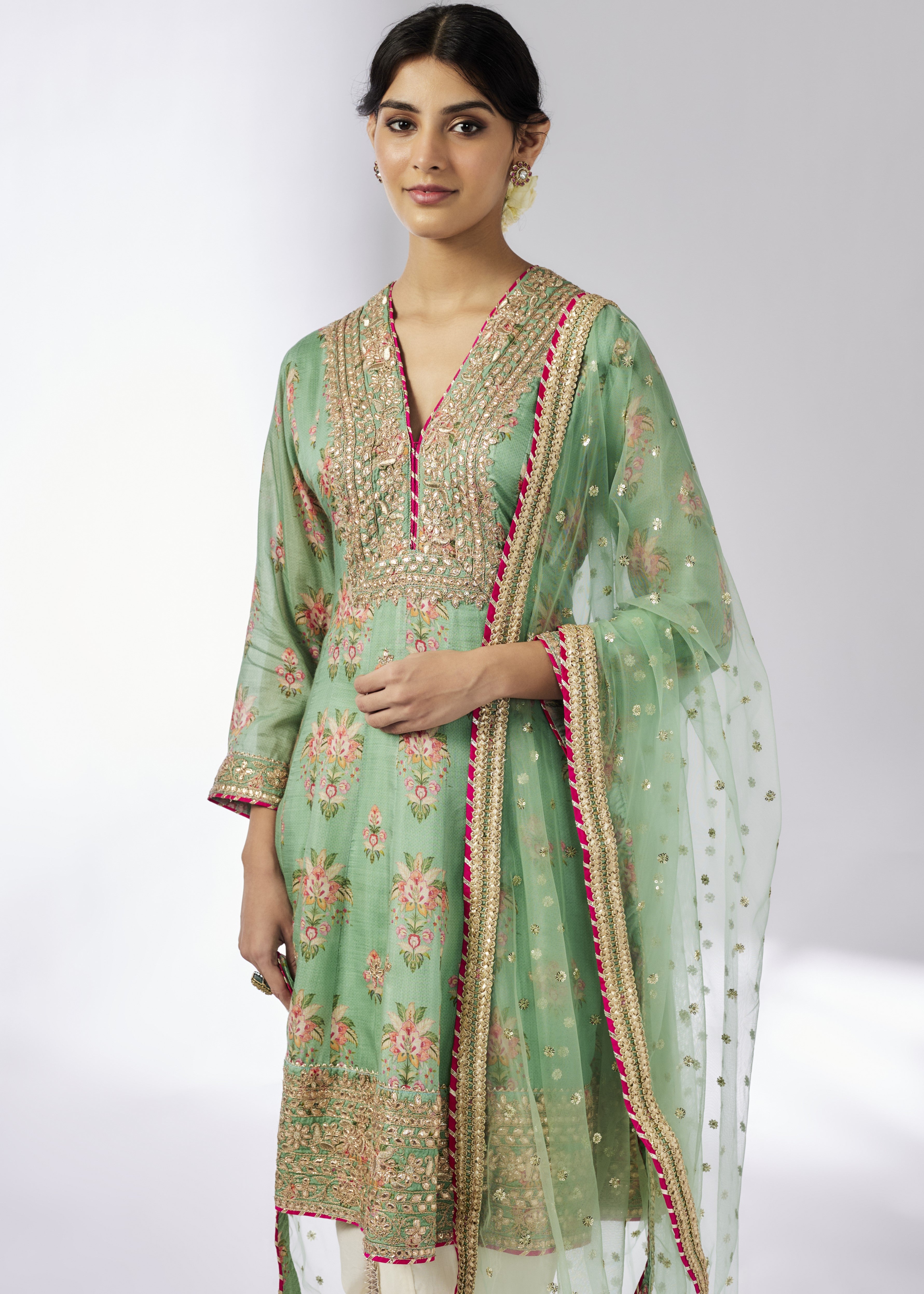 Mint Ekta Ag Dhoti Set