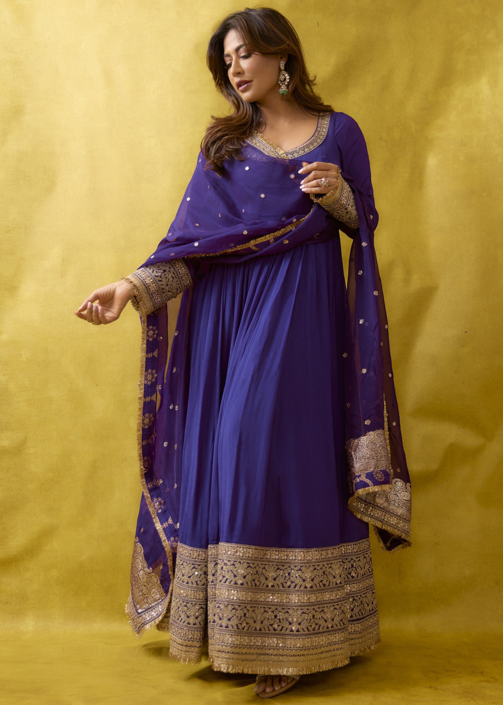 Chitrangada Anarkali Set