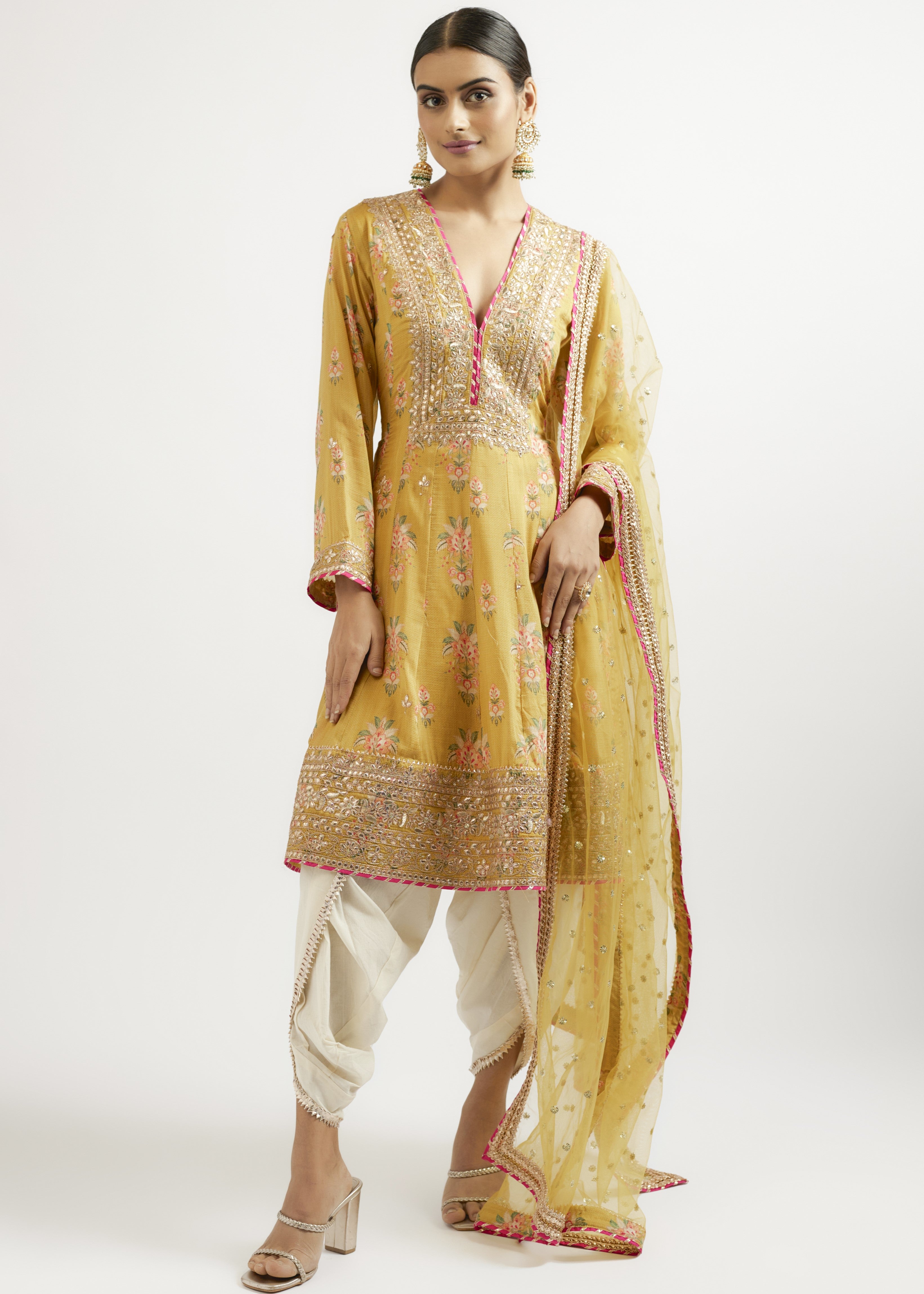 Mustard Ekta Ag Dhoti Set