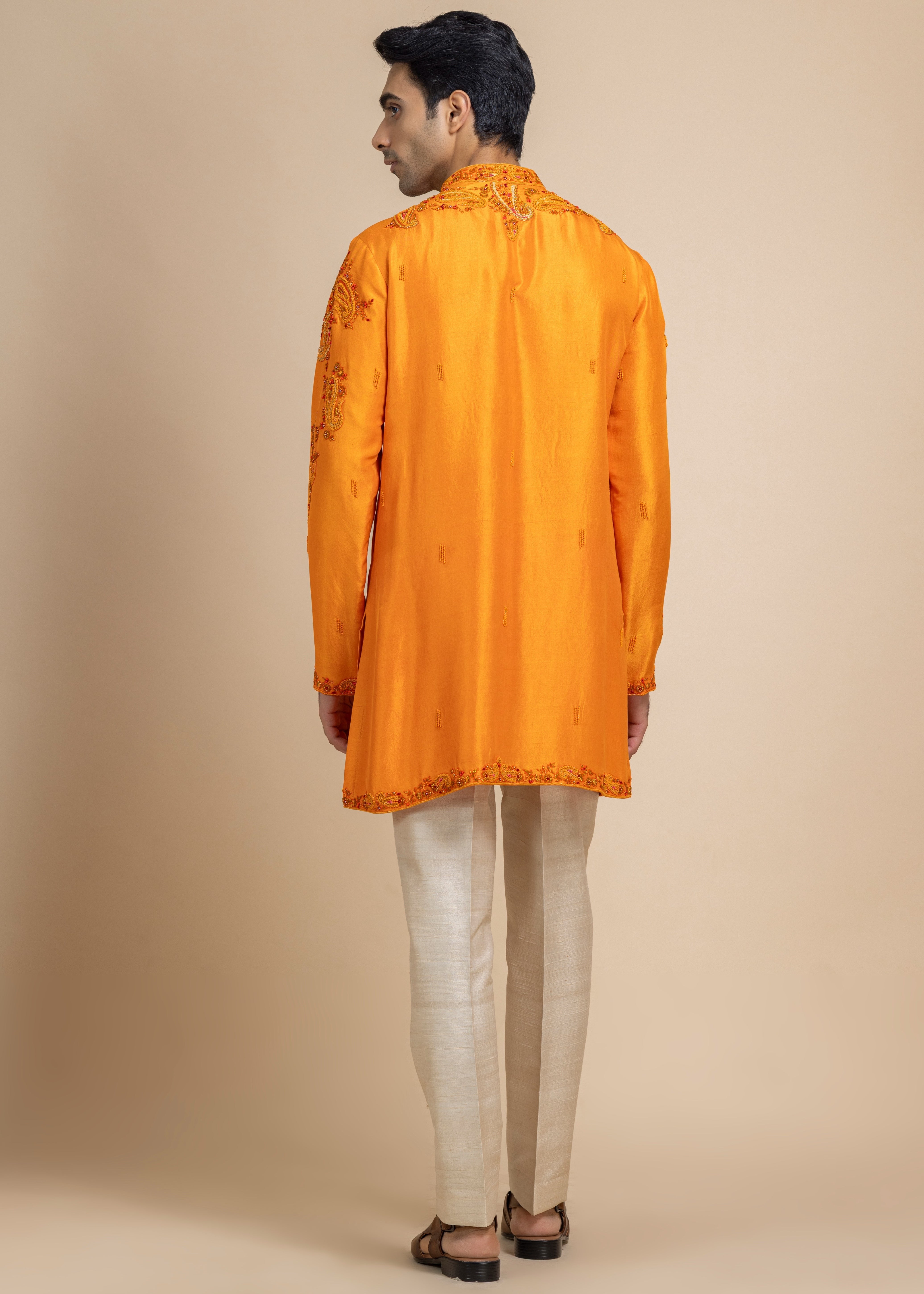 Marigold Charm Kurta & Pant Set