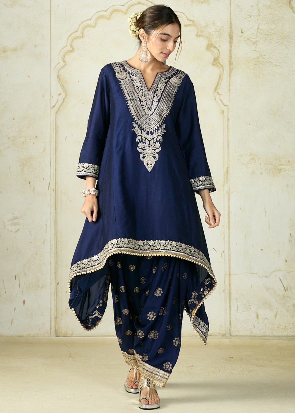 Navy Nadia Farshi Set