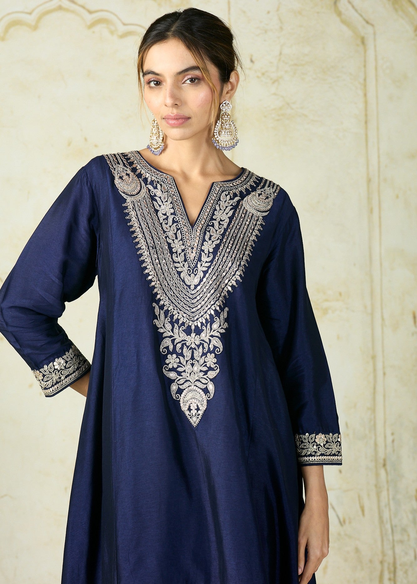 Navy Nadia Farshi Set
