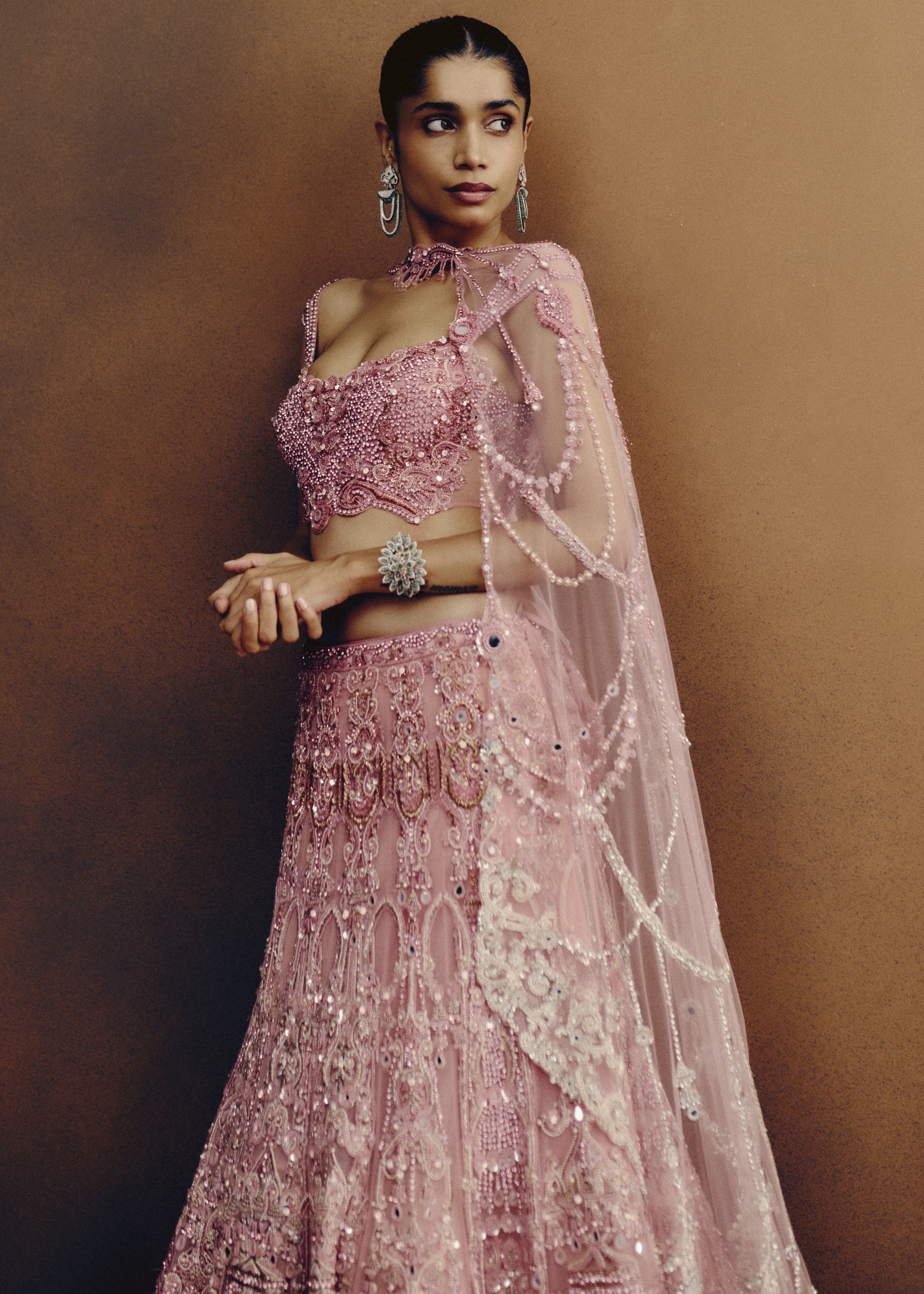 Blush Aurora Bridal Lehenga