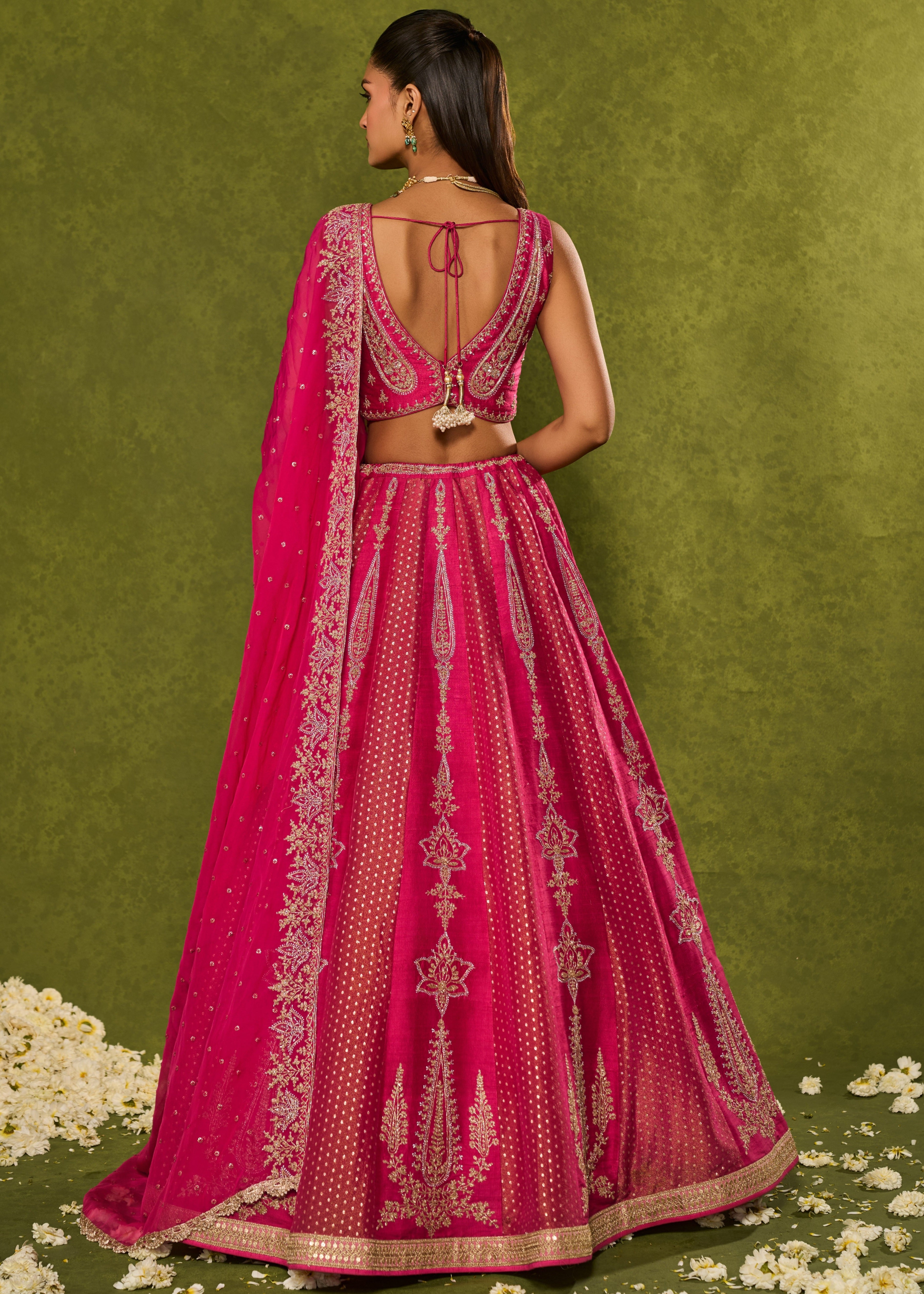 Ambi Brocade Lehenga