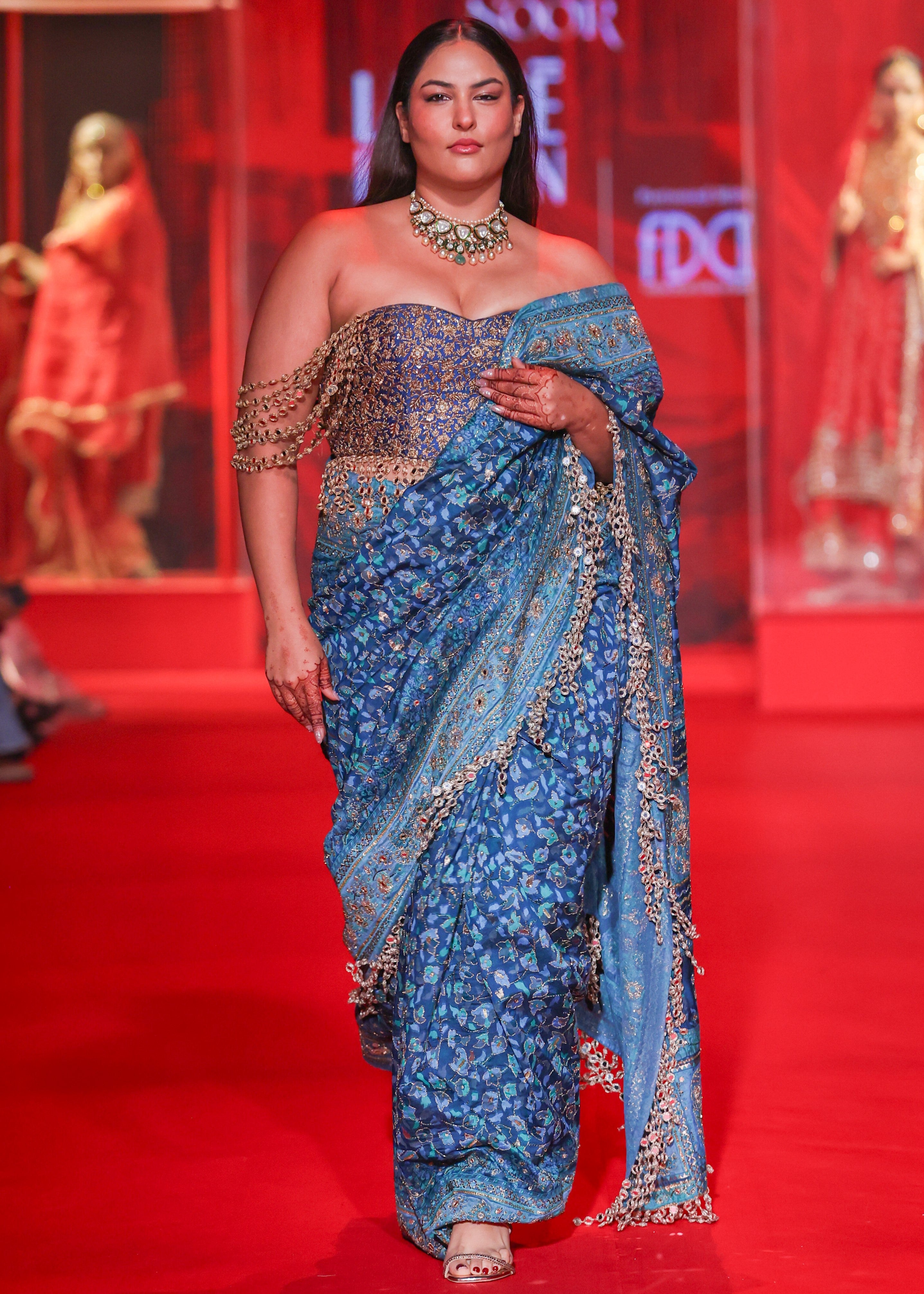 Neelambari Sari Set