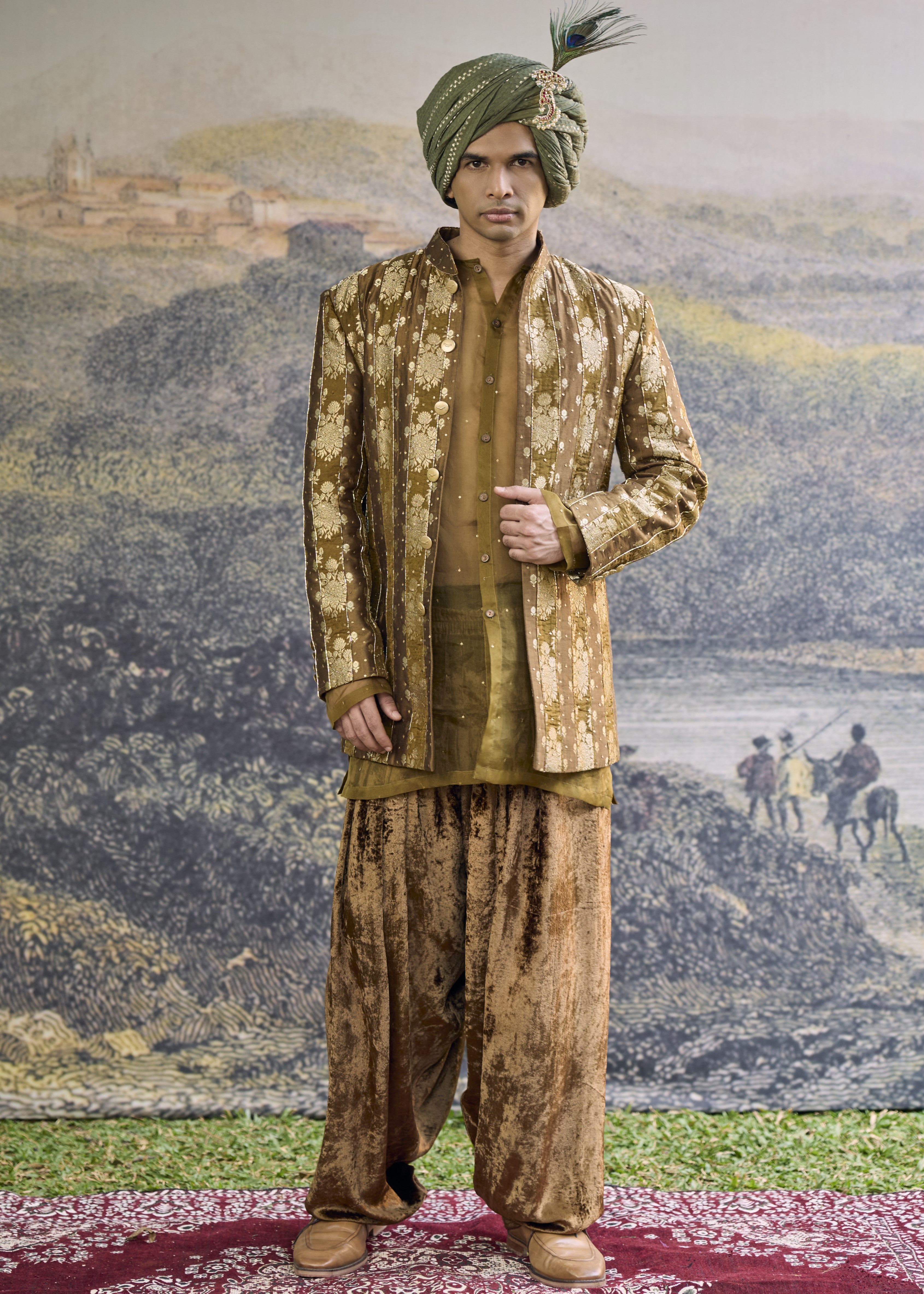 Zarvika Brocade Bundi Set