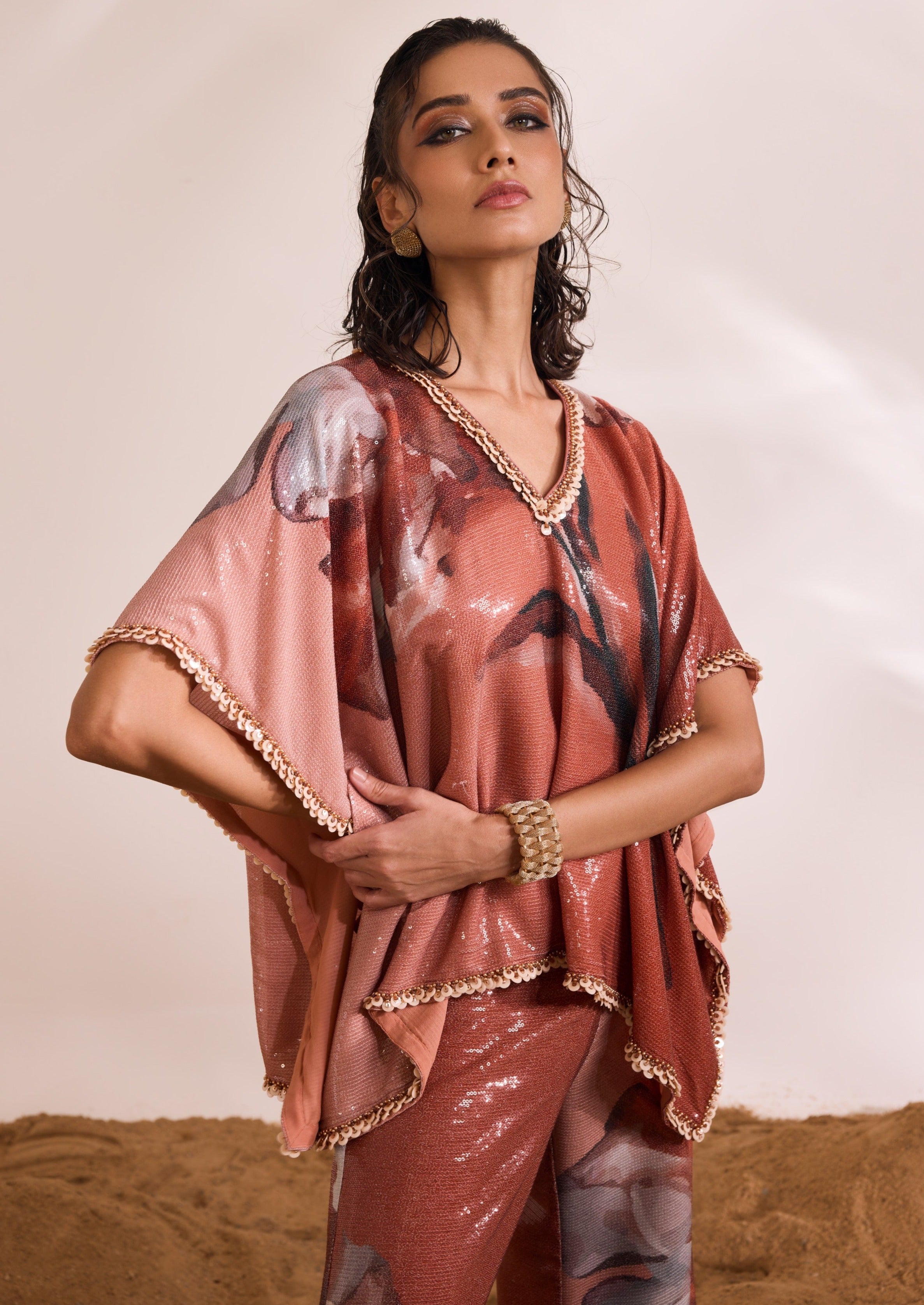 Rust Inara Kaftan Set