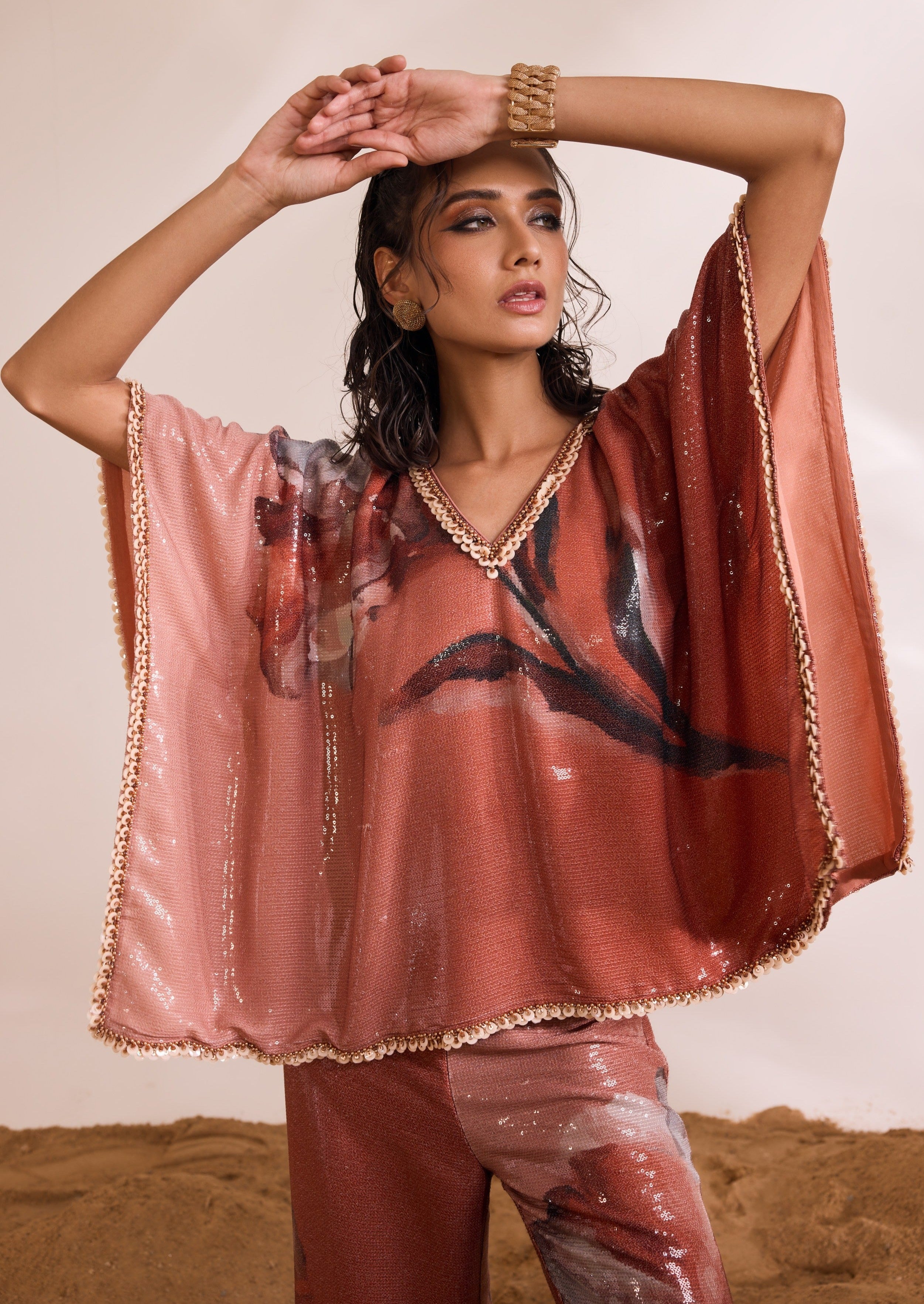 Rust Inara Kaftan Set