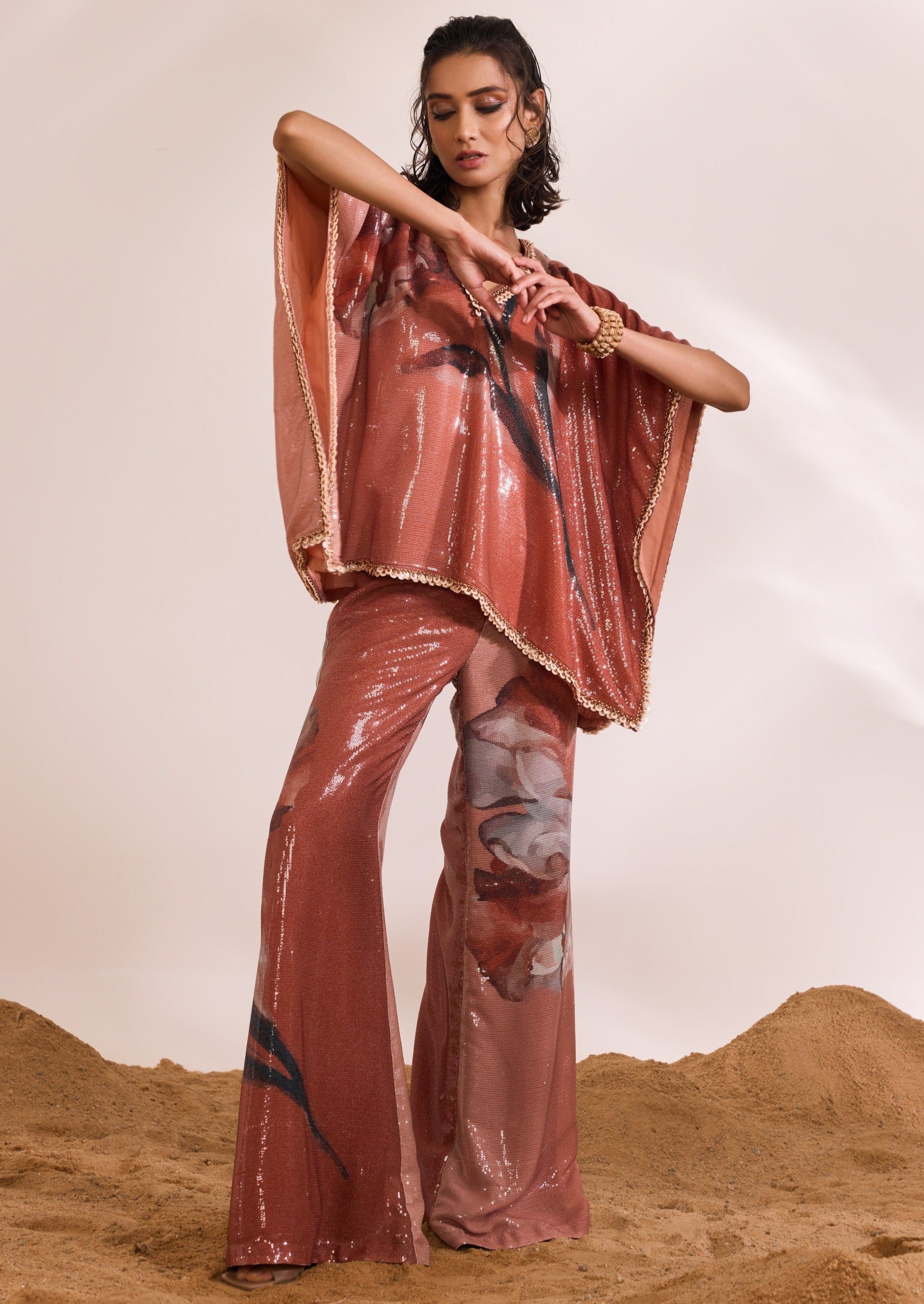 Rust Inara Kaftan Set