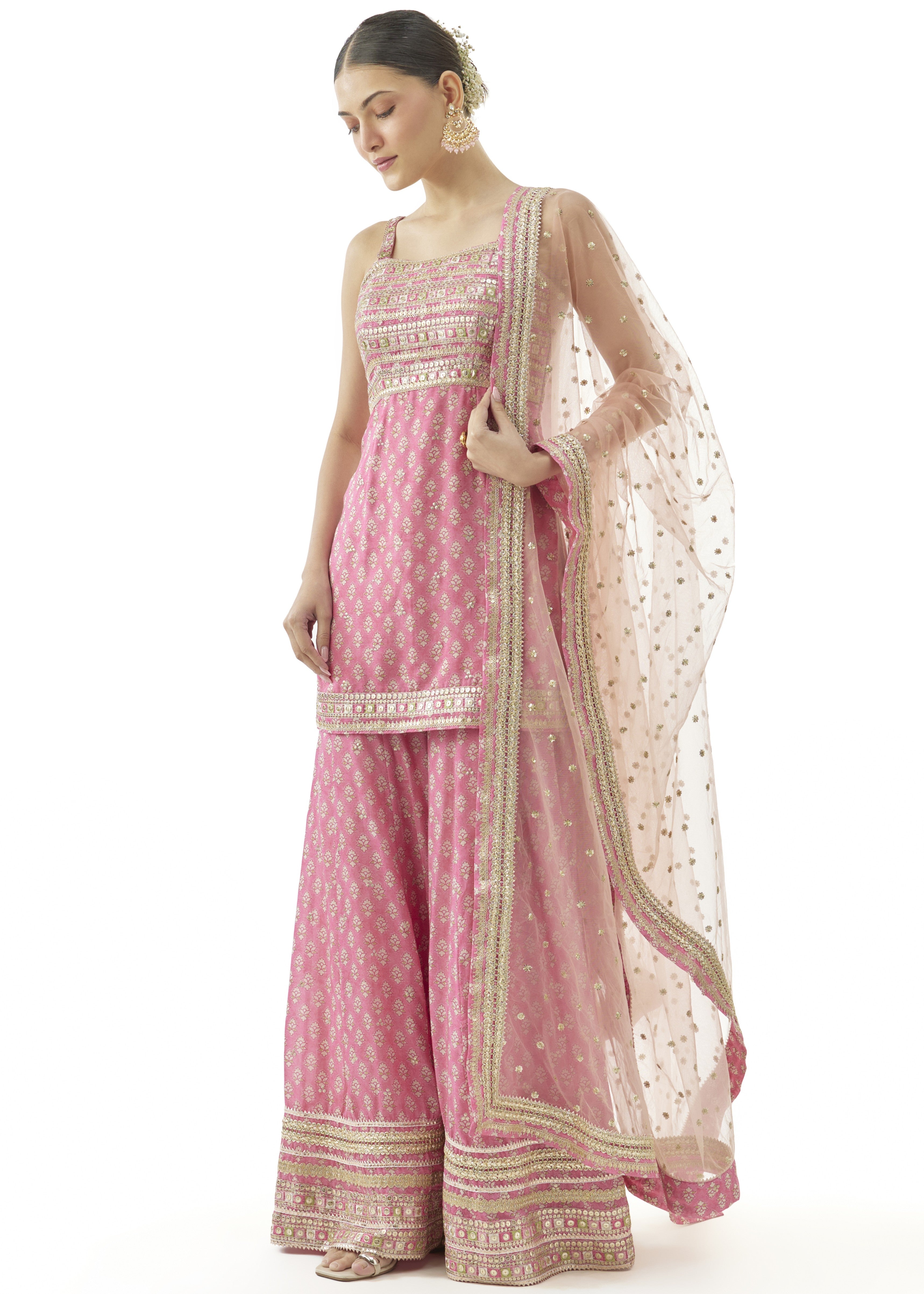 Pink Nitya Strappy Set