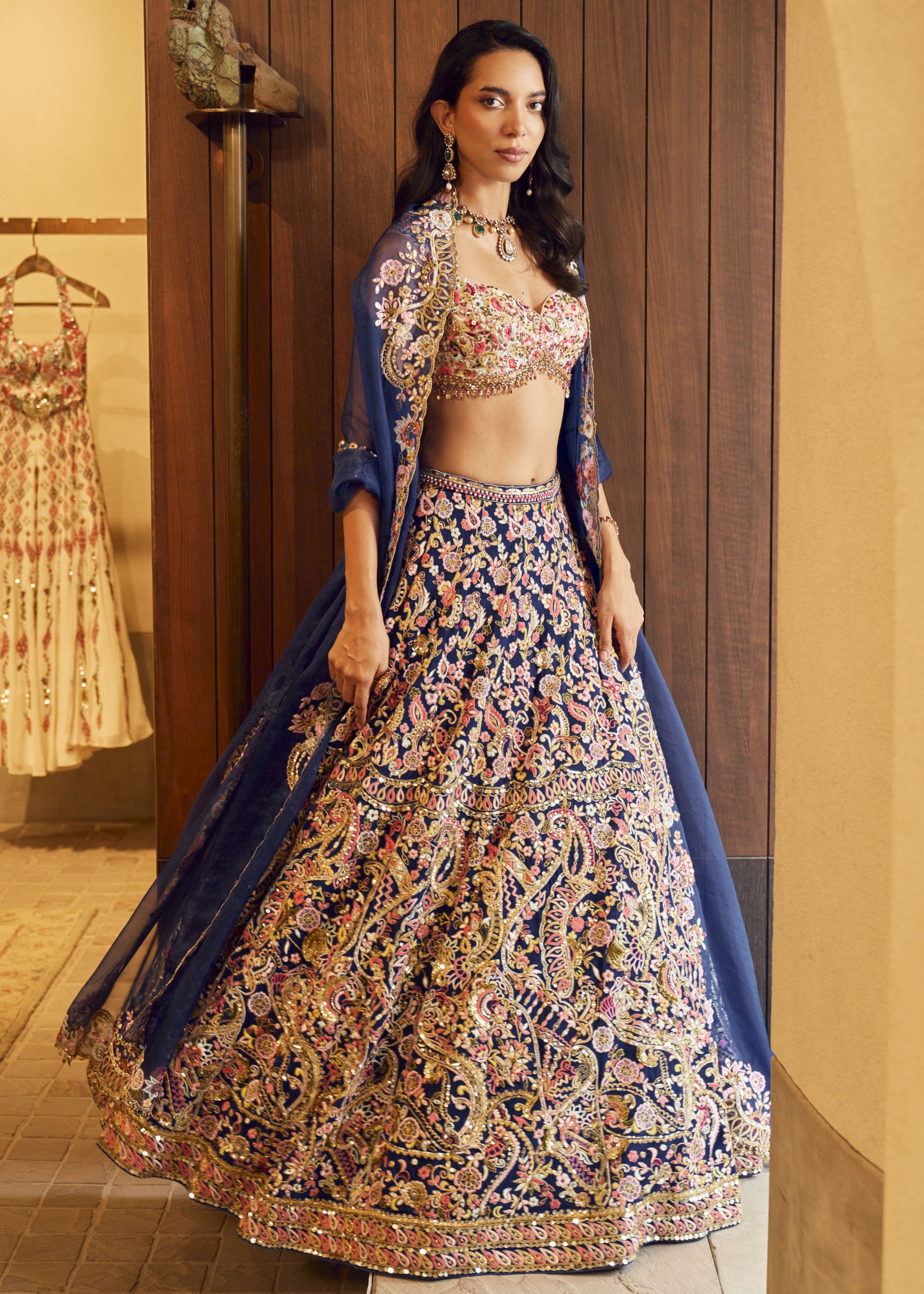 Royal Blue Lehenga Set