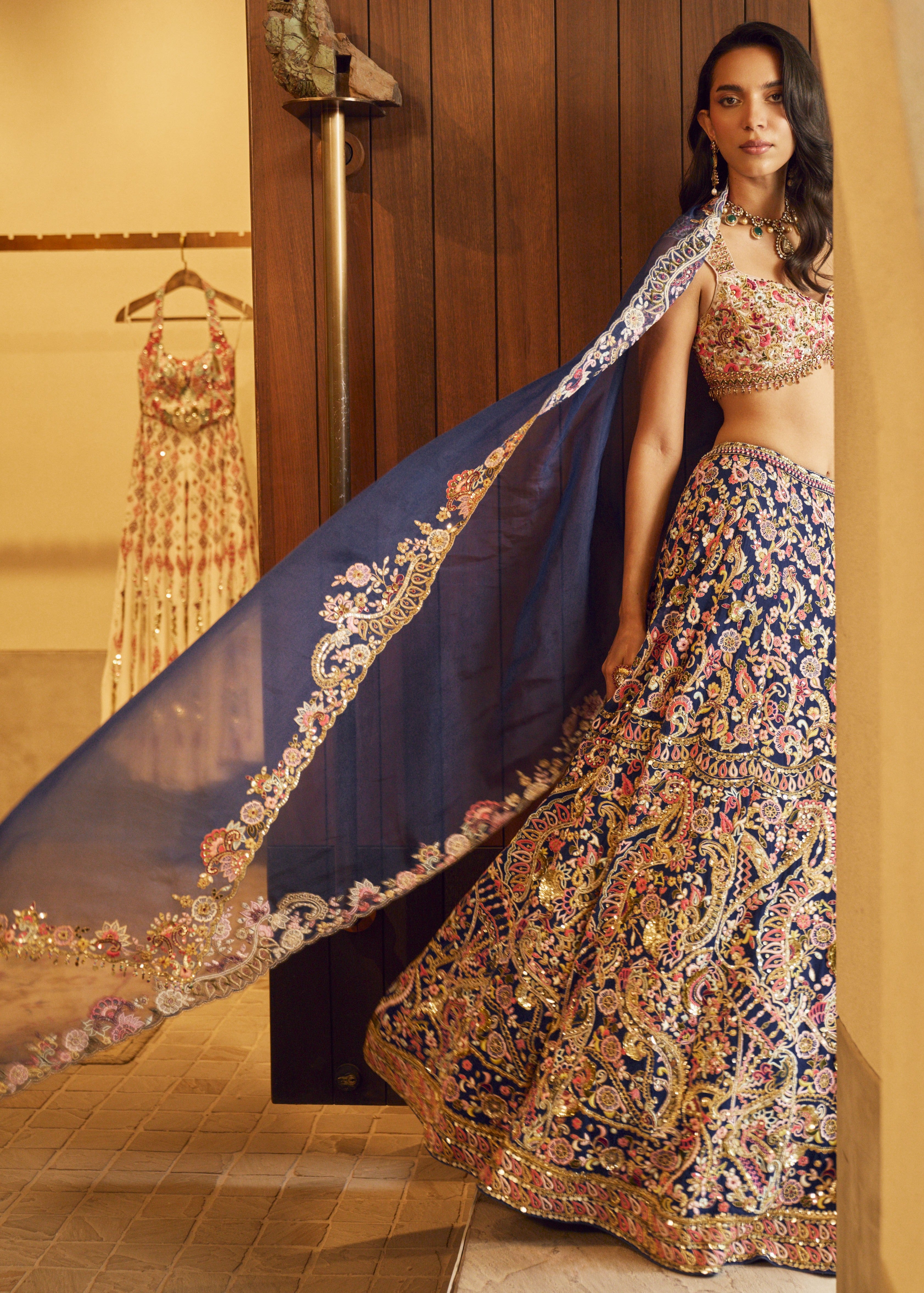 Royal Blue Lehenga Set