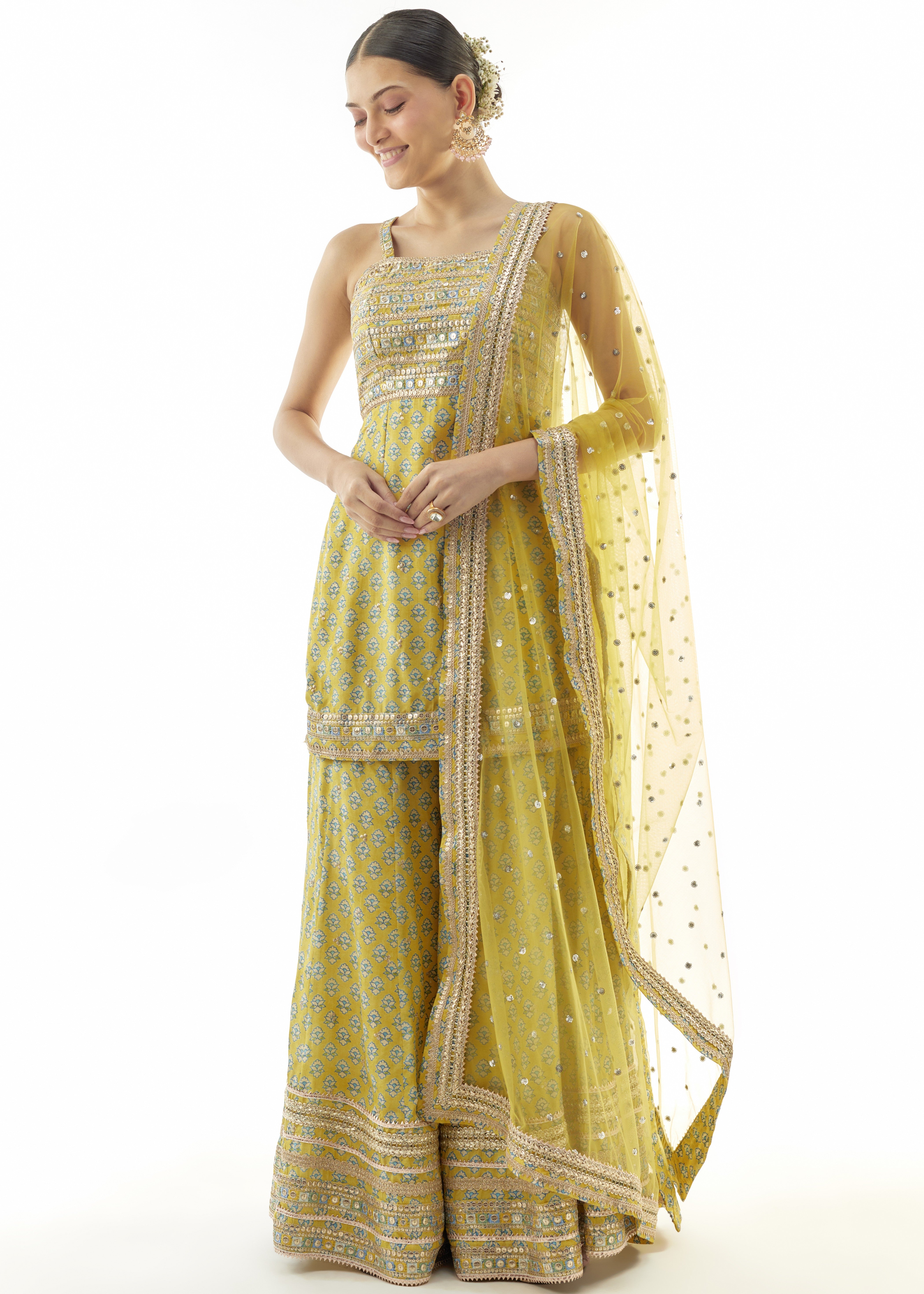 Yellow Nitya Strappy Set