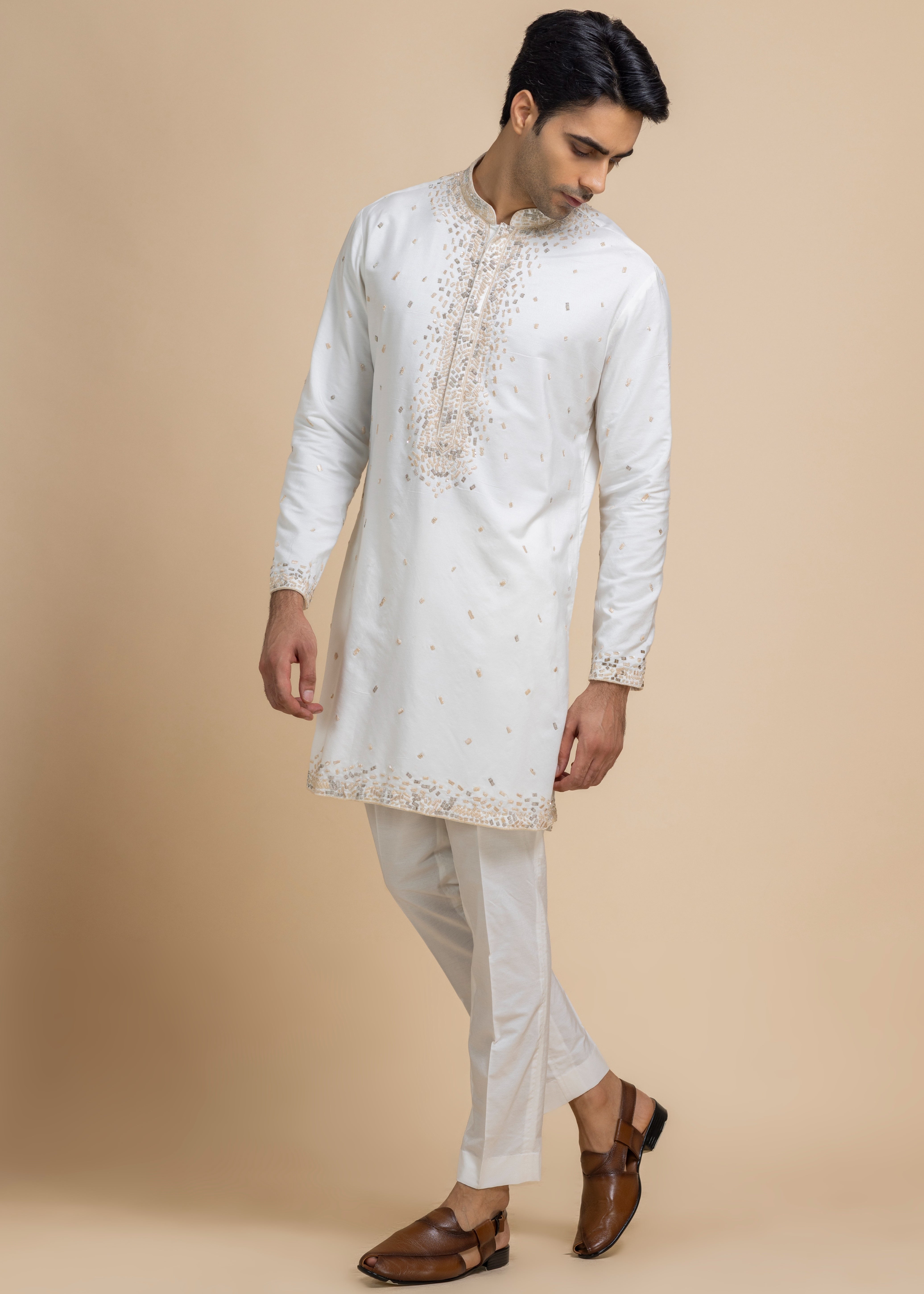 Oyster Kurta & Pant Set