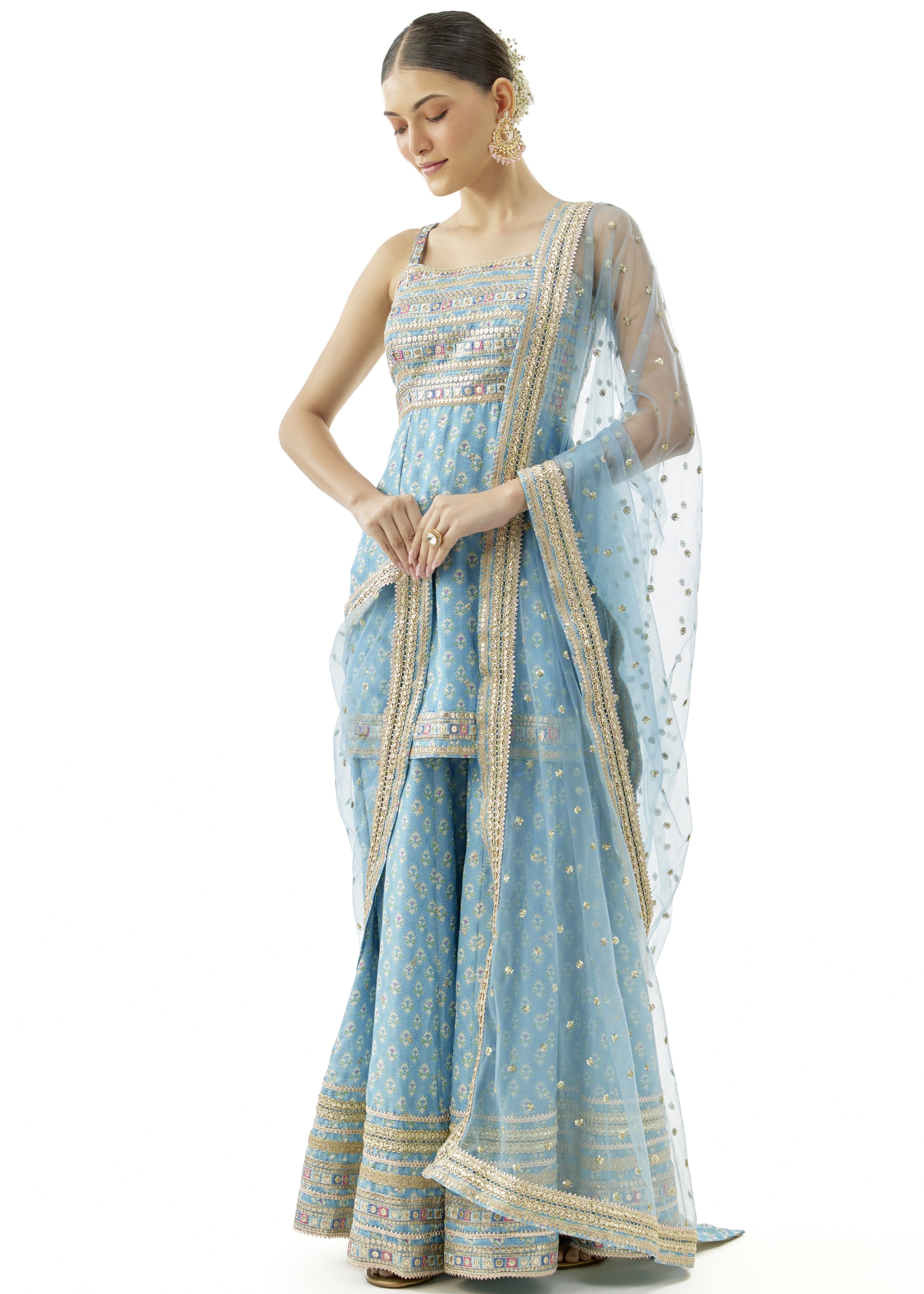 Blue Nitya Strappy Set