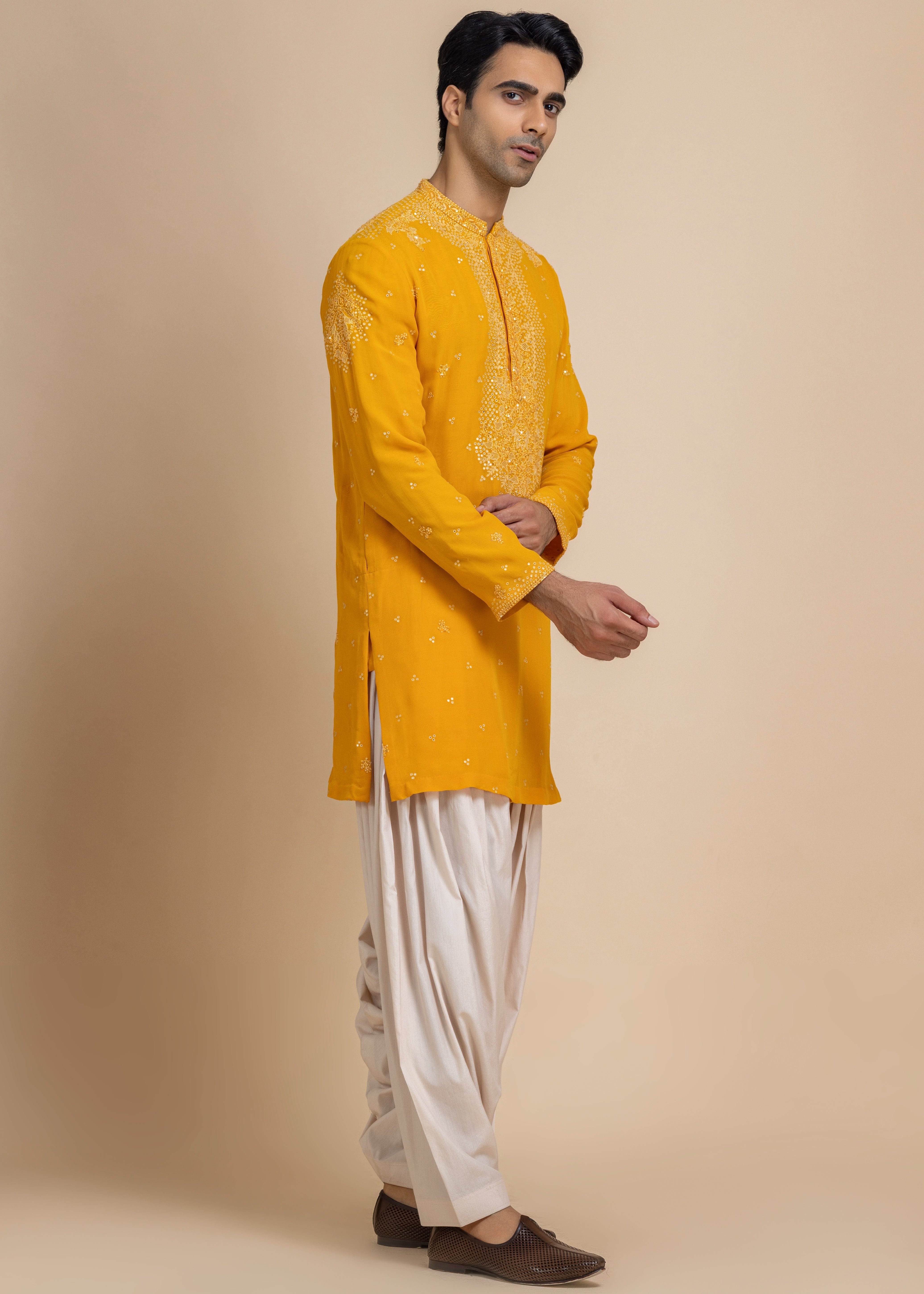 Amber Glow Kurta & Salwar Set