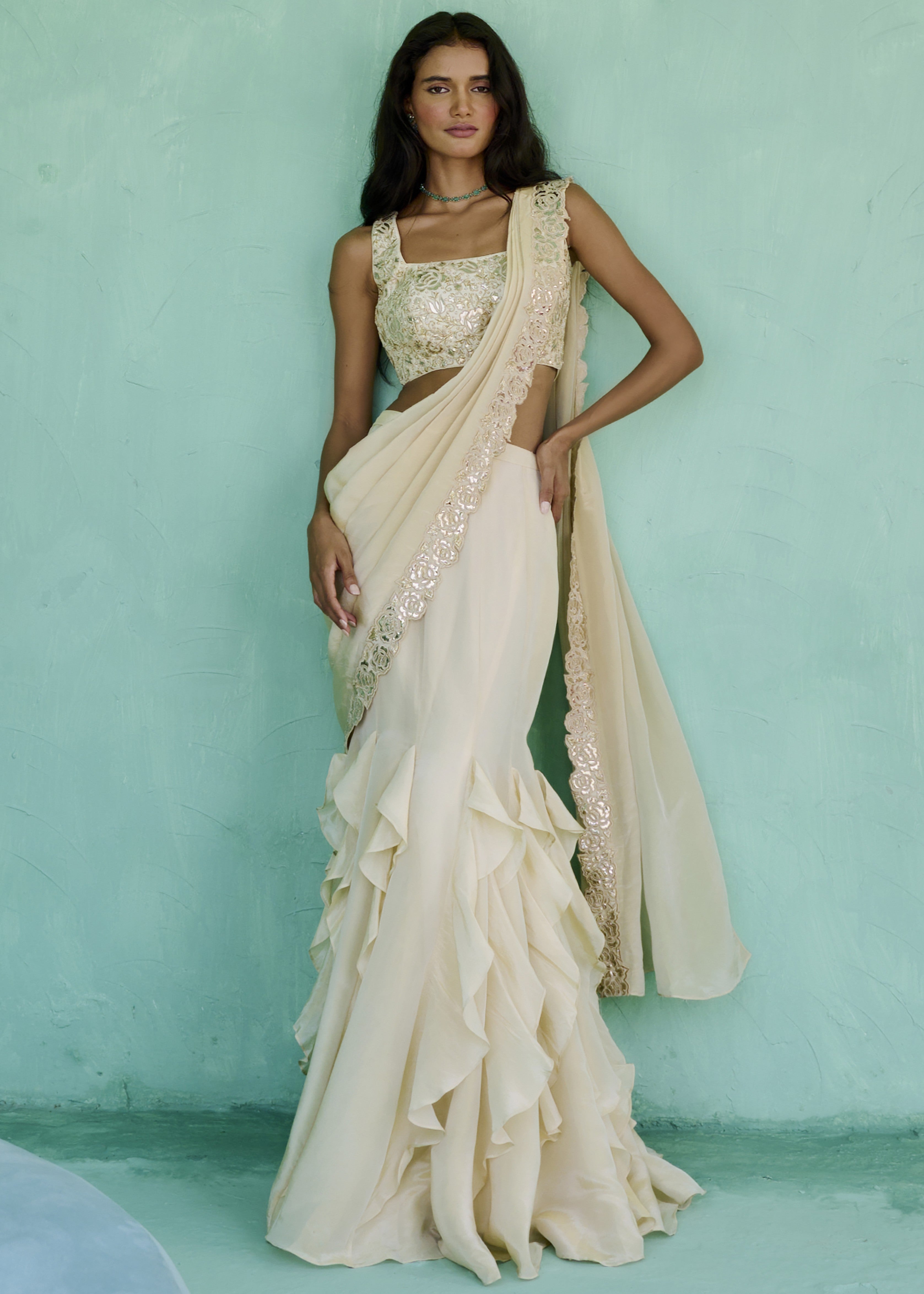 Ziya Pre-drape Sari