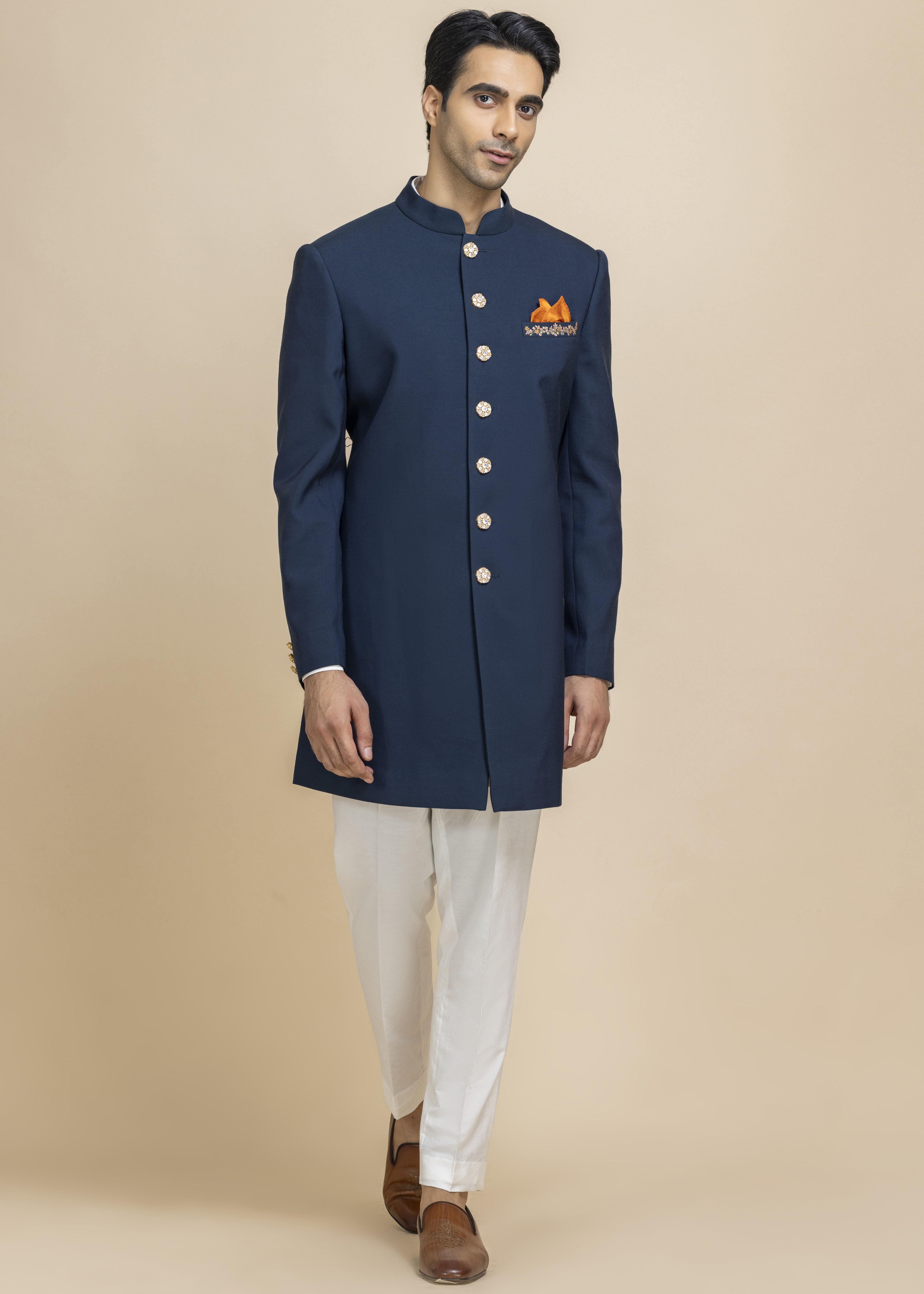 Midnight Majesty Achkan