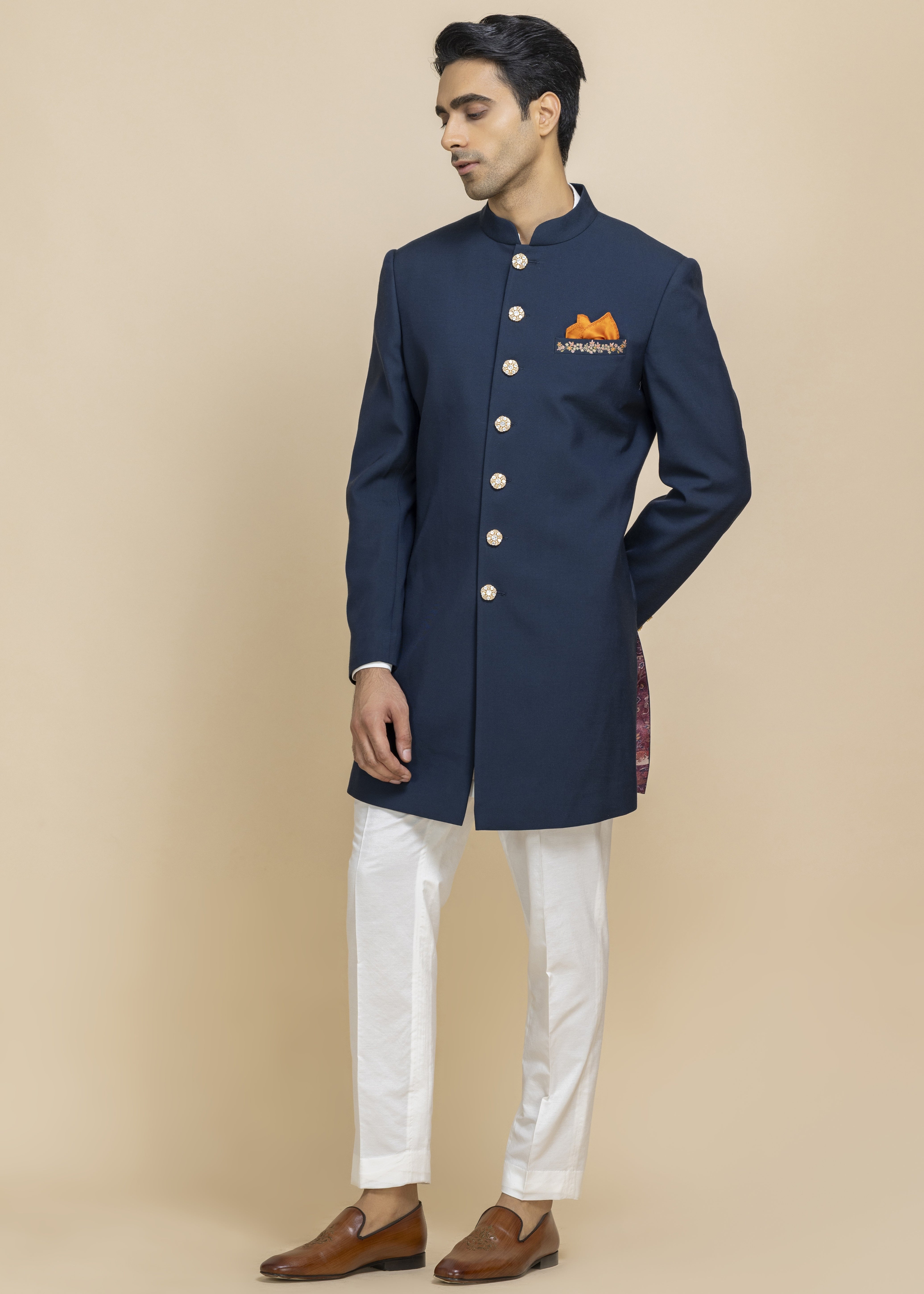 Midnight Majesty Achkan