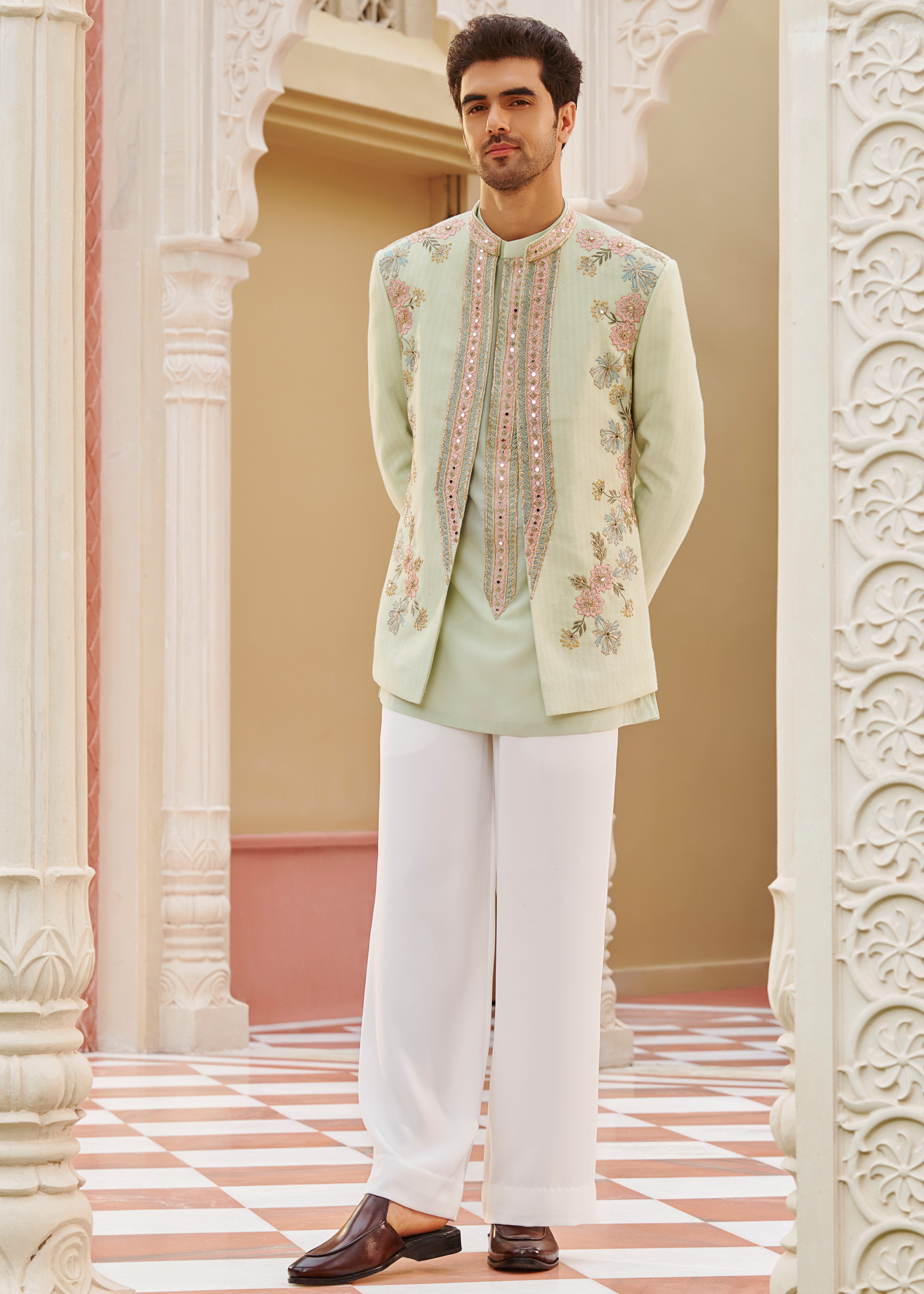 Rangeen Jacket Set