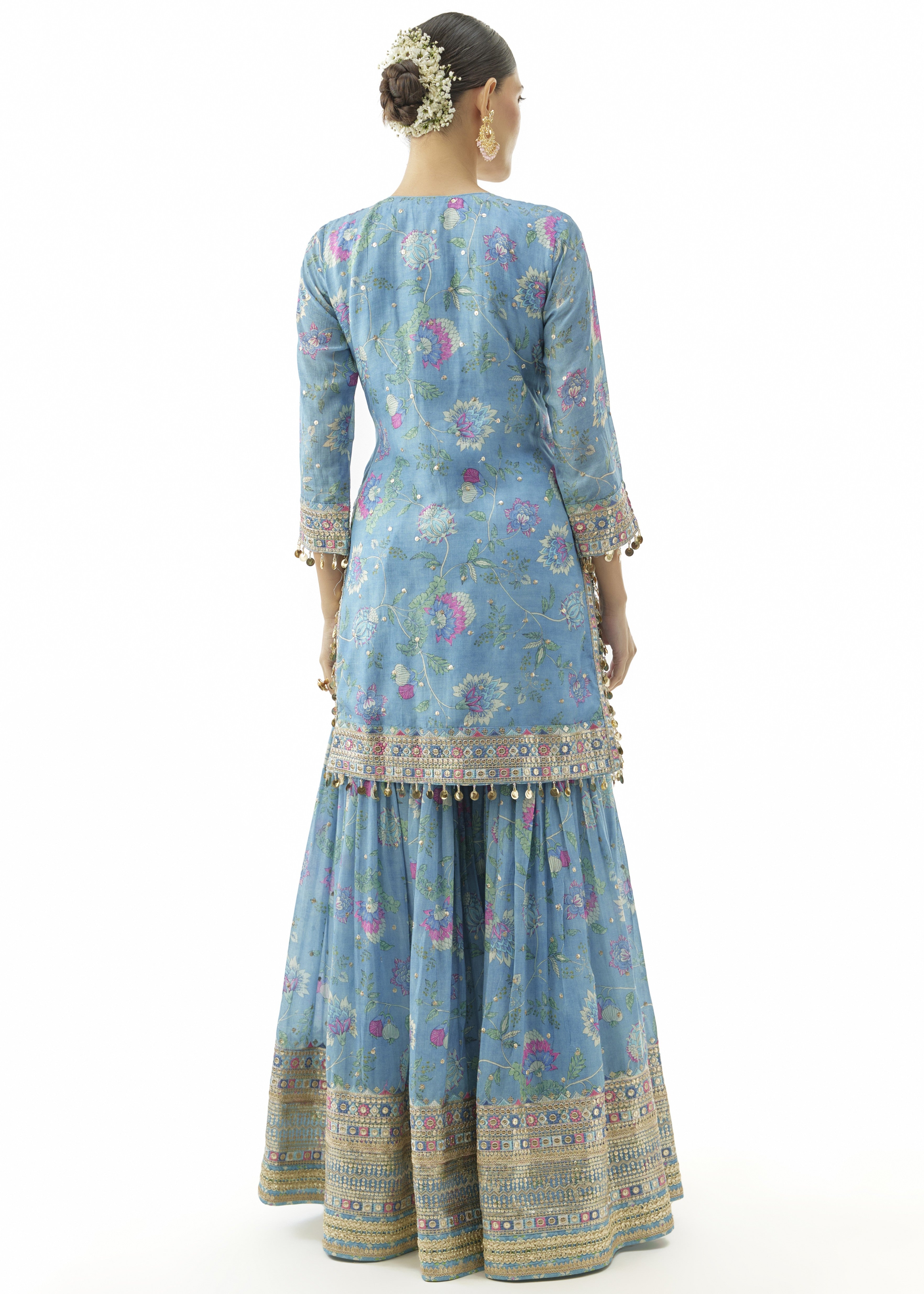 Blue Niyati Sharara Set