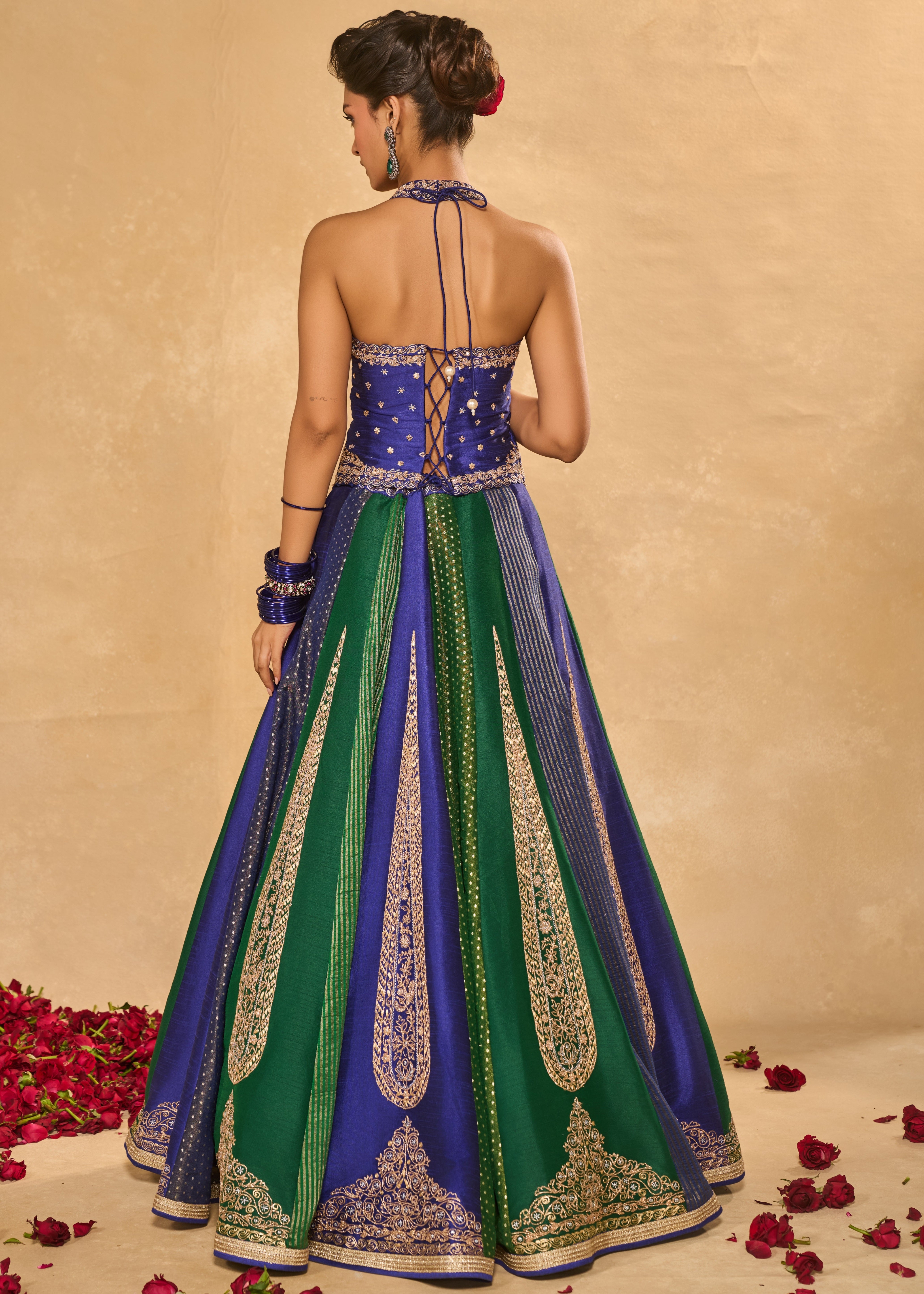 Blue Naina Lehenga