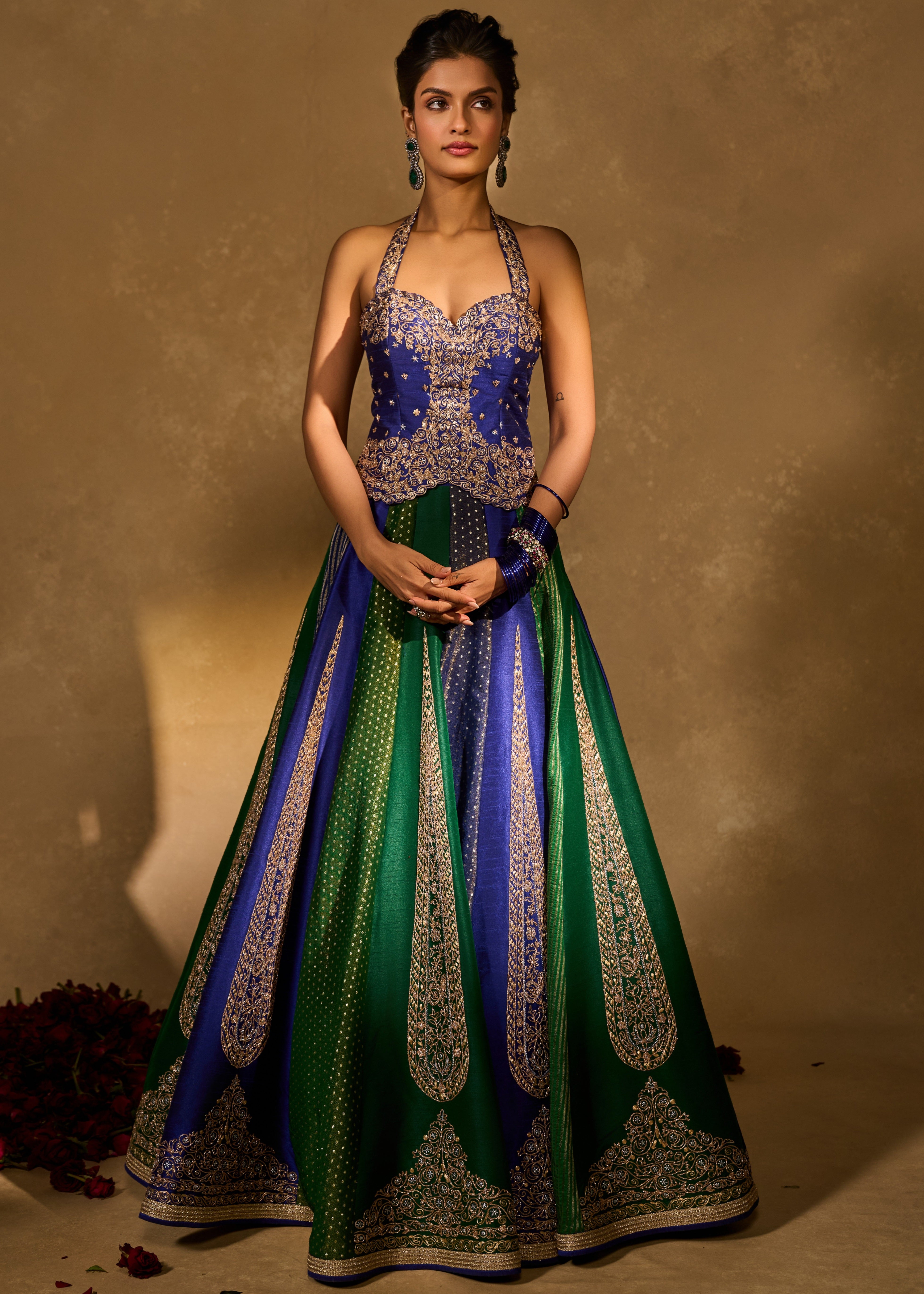 Blue Naina Lehenga