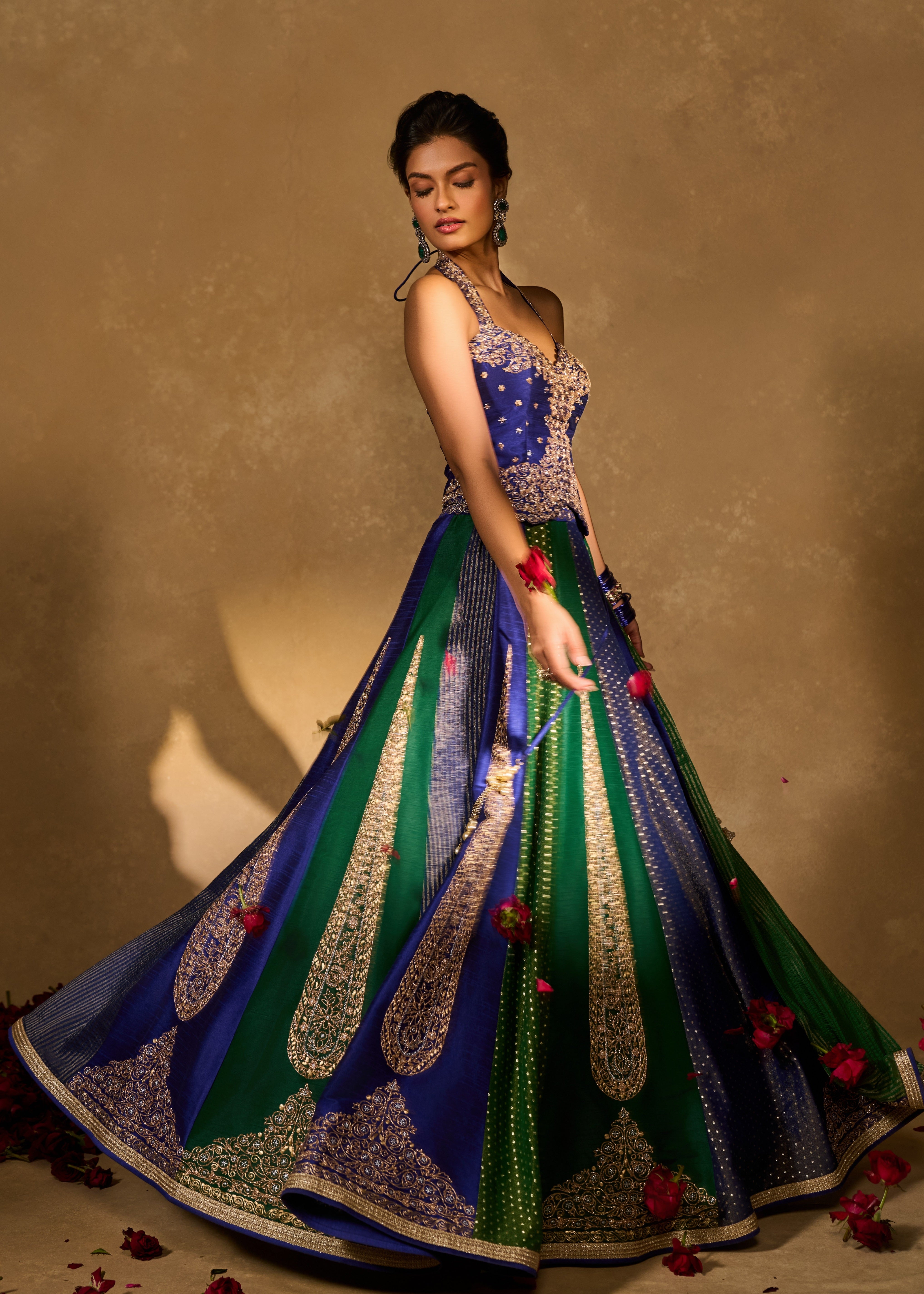 Blue Naina Lehenga