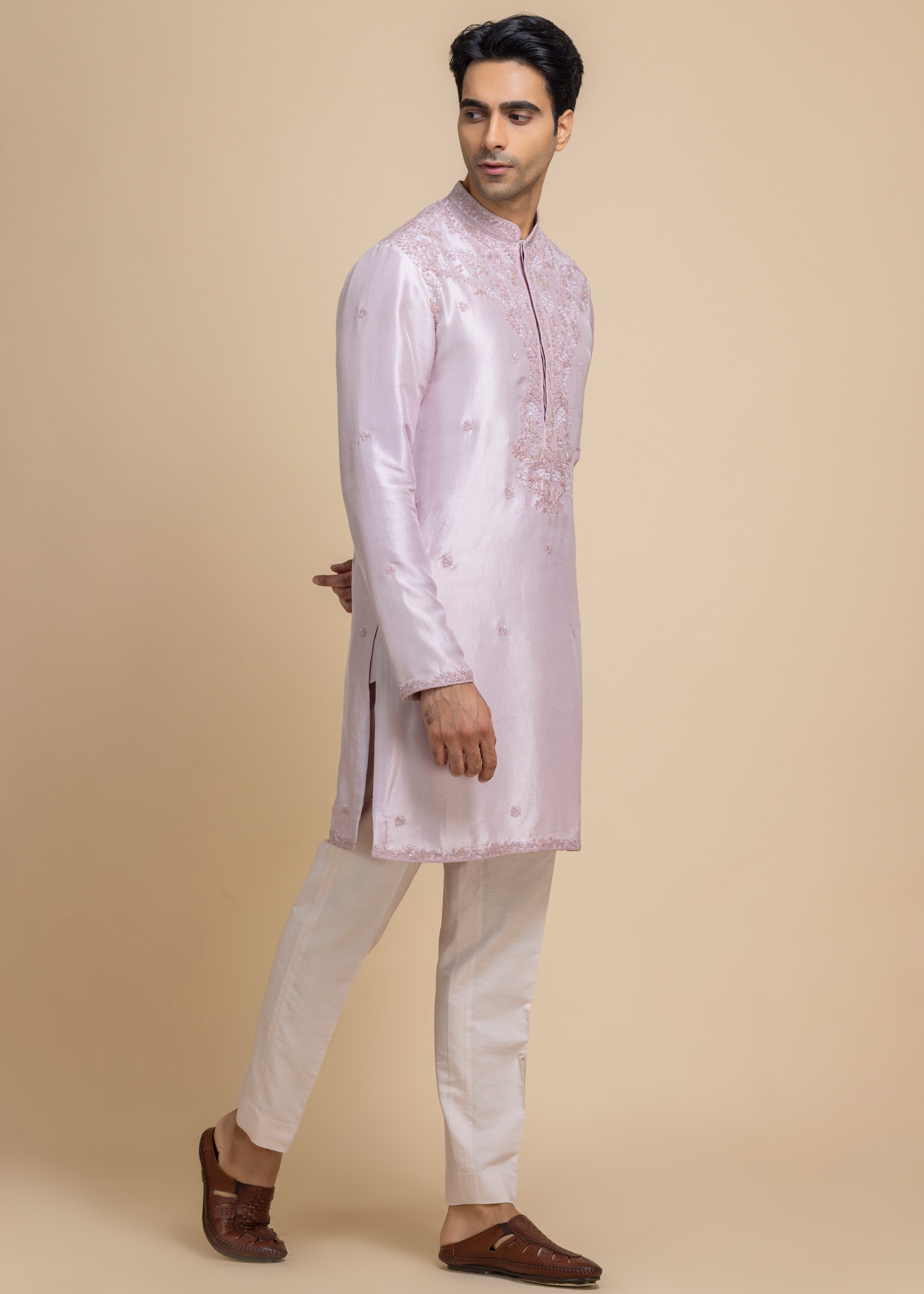 Lilac Hue Kurta And Pant Set