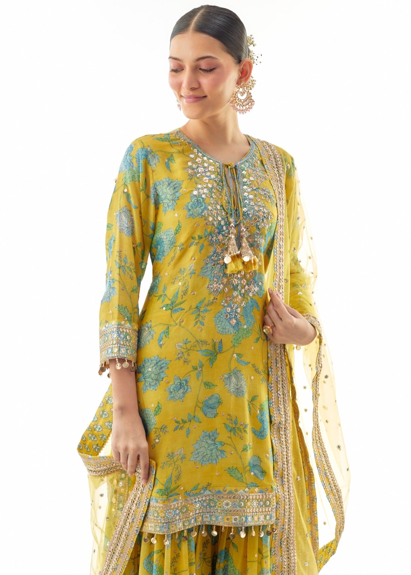 Yellow Niyati Sharara Set