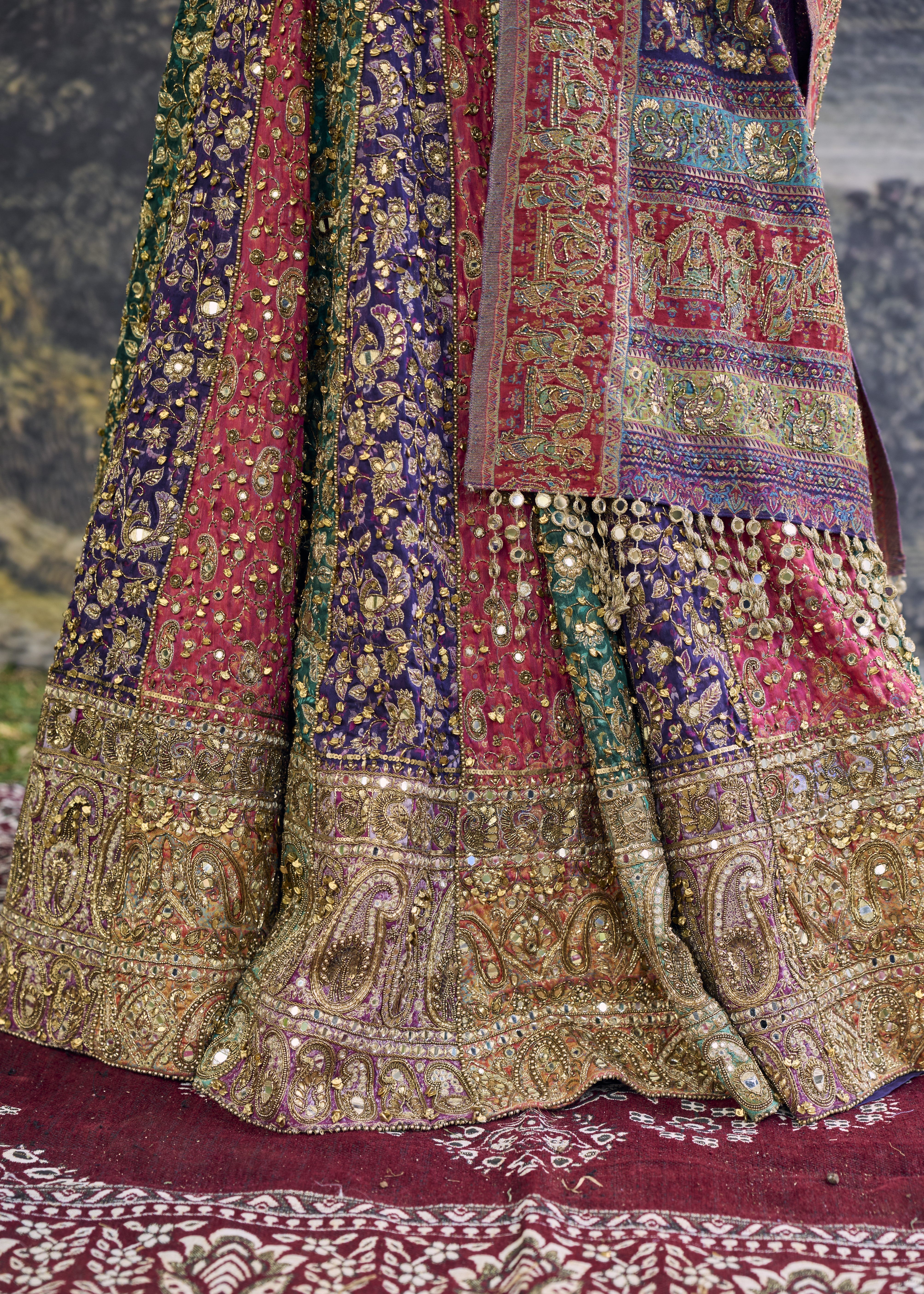 Rang Mahal Jamewar Lehenga Set