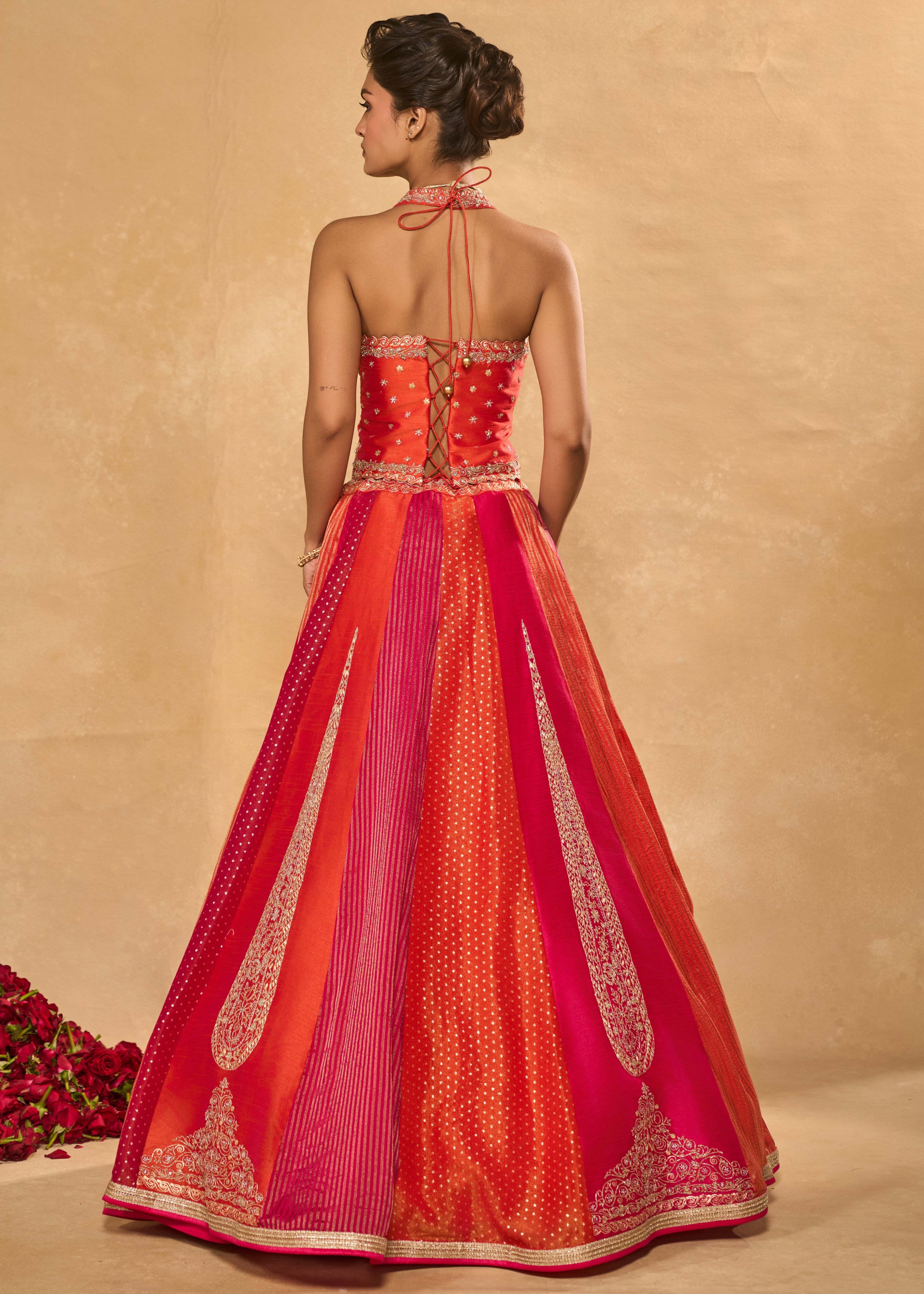 Orange Naina Lehenga