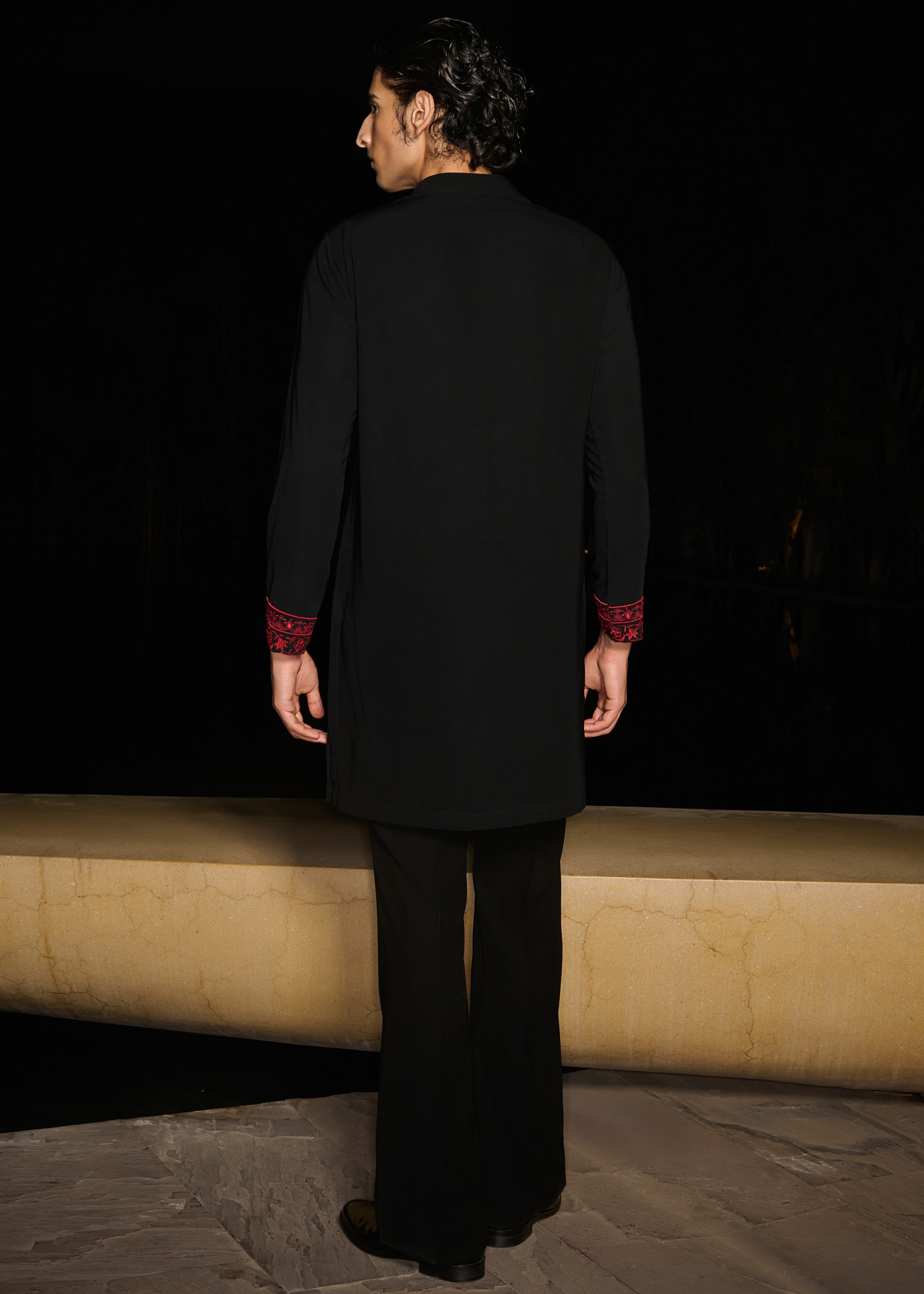 Ruby Glint Kurta Set