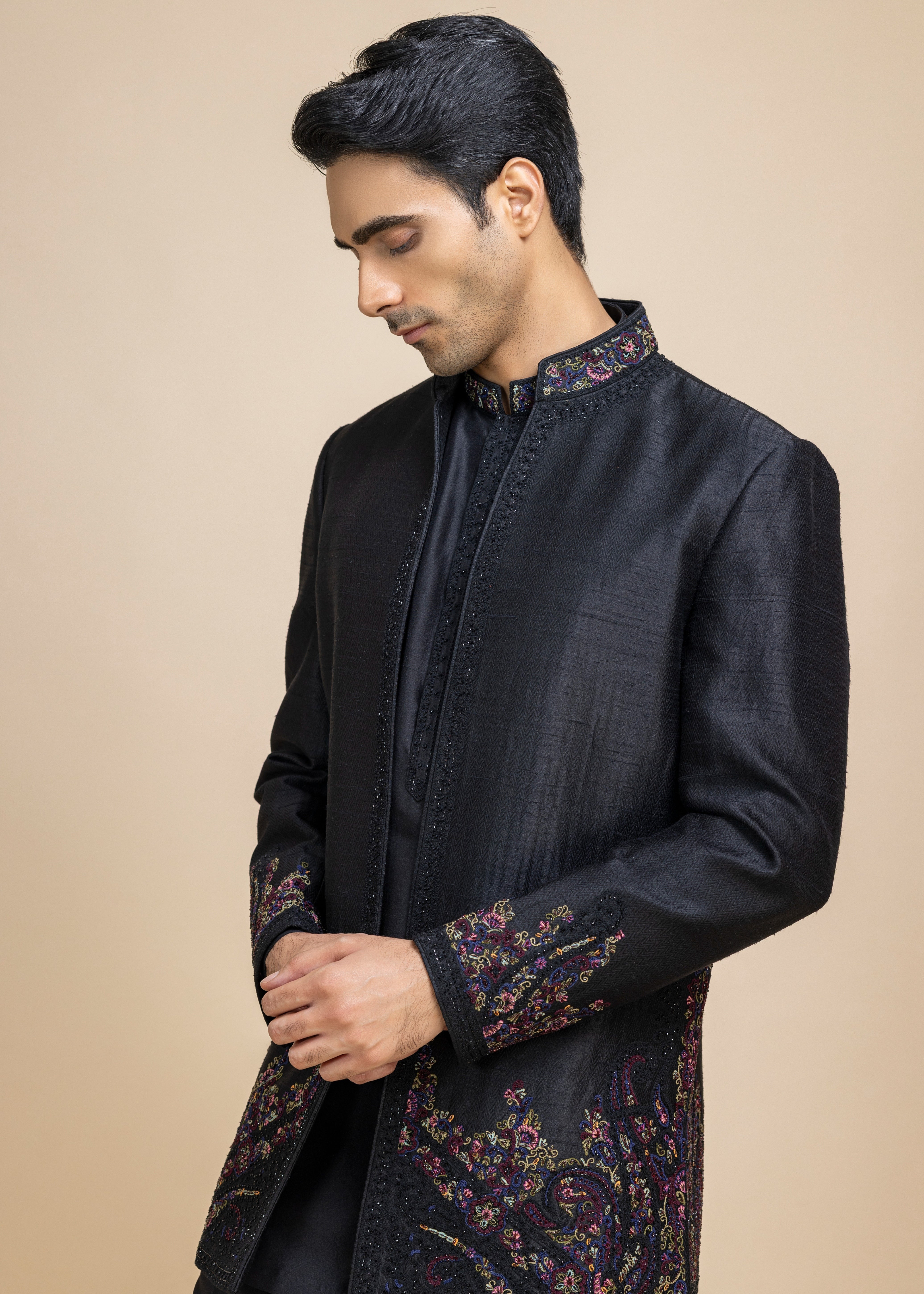 Evara Open Jacket & Kurta-pant Set